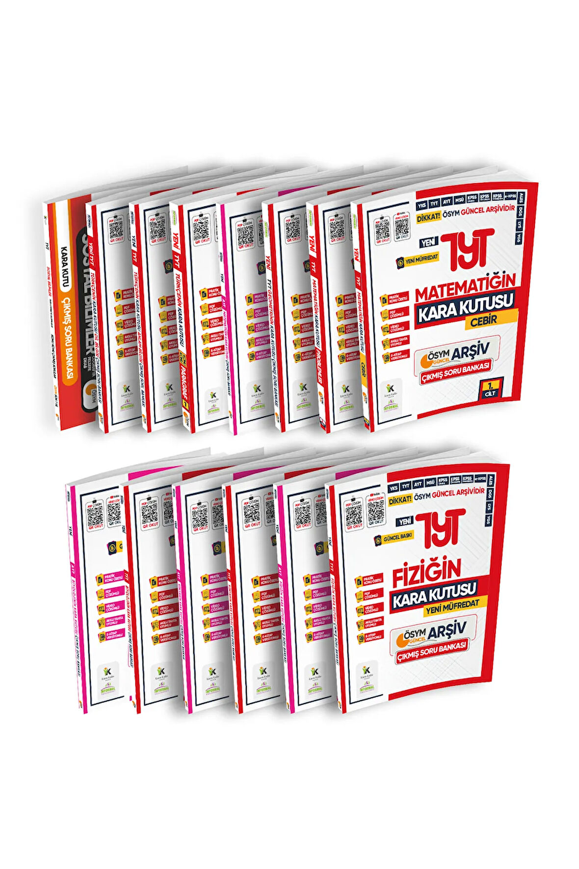 2025 TYT-AYT Kara Kutu ÖSYM Çıkmış Soru Bankası SAYISAL ALTIN SET Konu Özetli Video/PDF Çözümlü