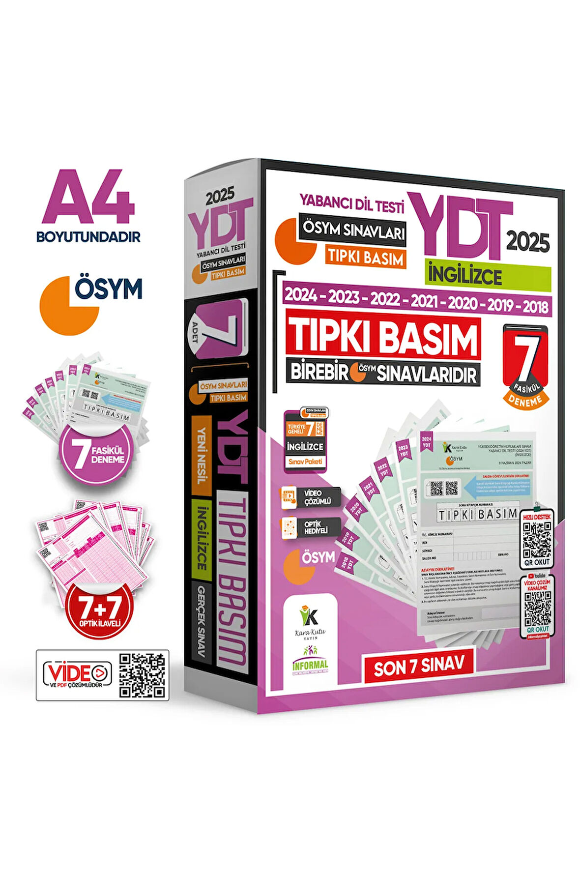 2025 Yks Ydt Ingilizce Ösym Çıkmış Soru 7li Tıpkı Basım Ve 5li Çıkmış Karma Deneme Seti Tg Çözümlü