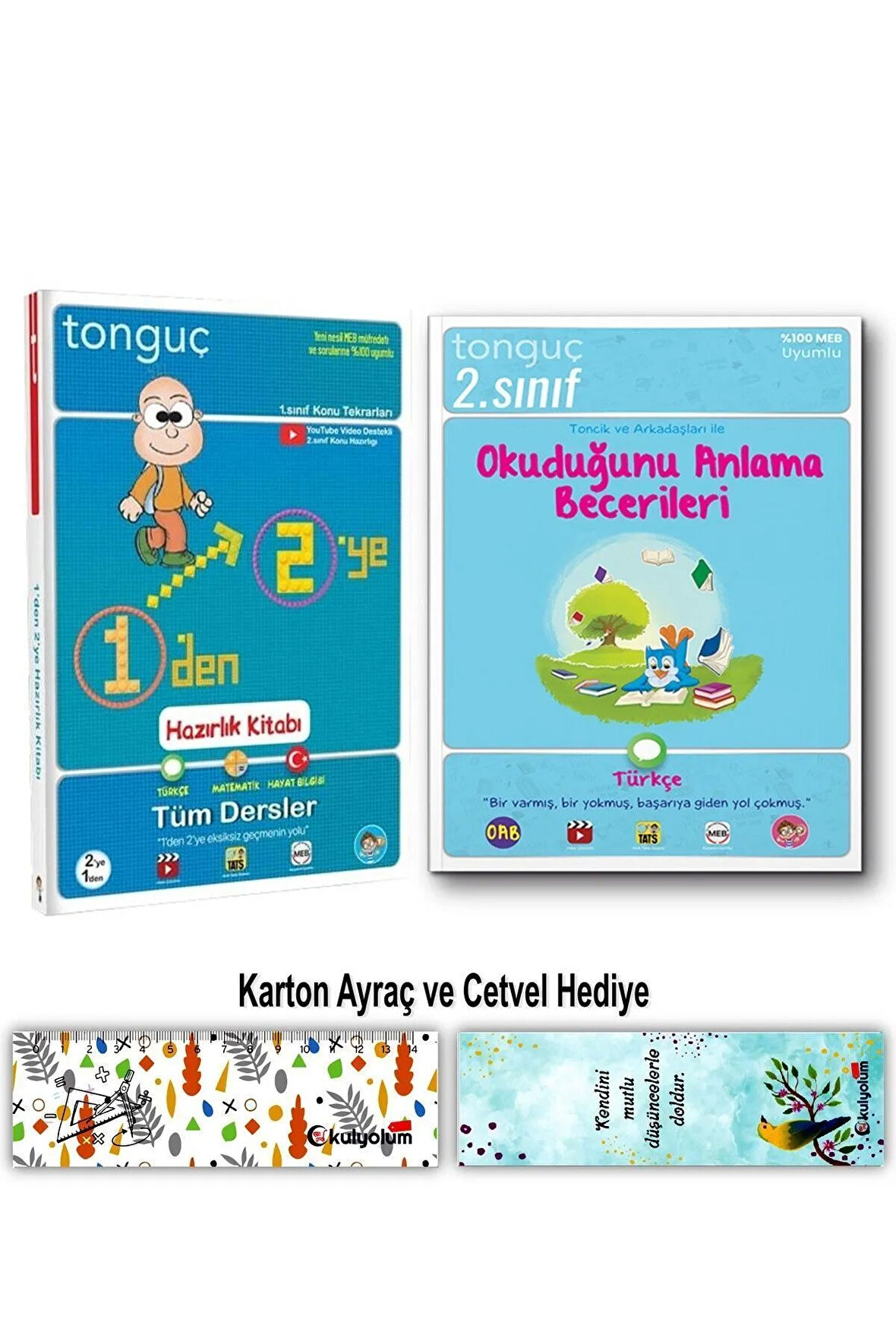1'den 2'ye Hazırlık Tatil Kitabı ve 2. Sınıf Okuma Anlama