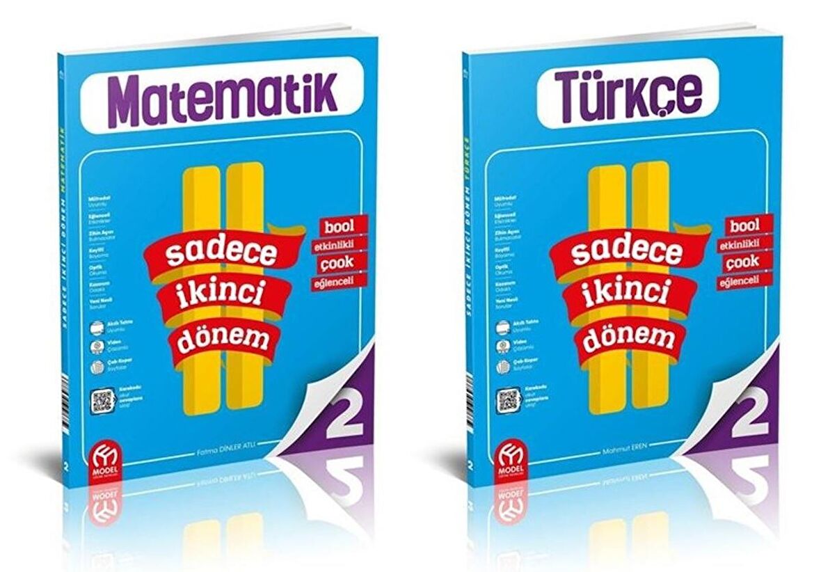 2. Sınıf Sadece İkinci Dönem Türkçe ve Matematik Soru Bankası