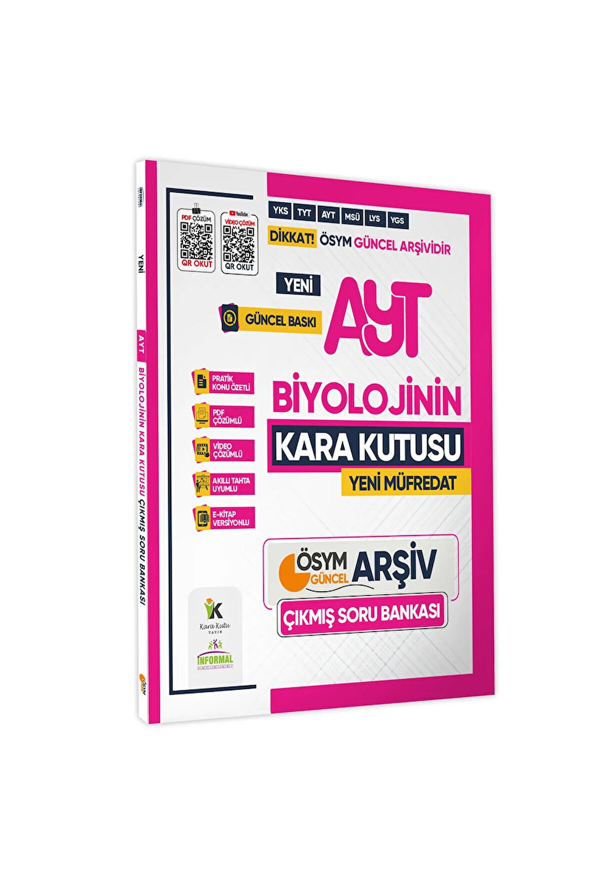 2025 YKS TYT AYT Fizik Kimya Biyolojinin(FKB)Kara Kutusu Çıkmış Soru Bankası 6lı Set Dijital Çözümlü