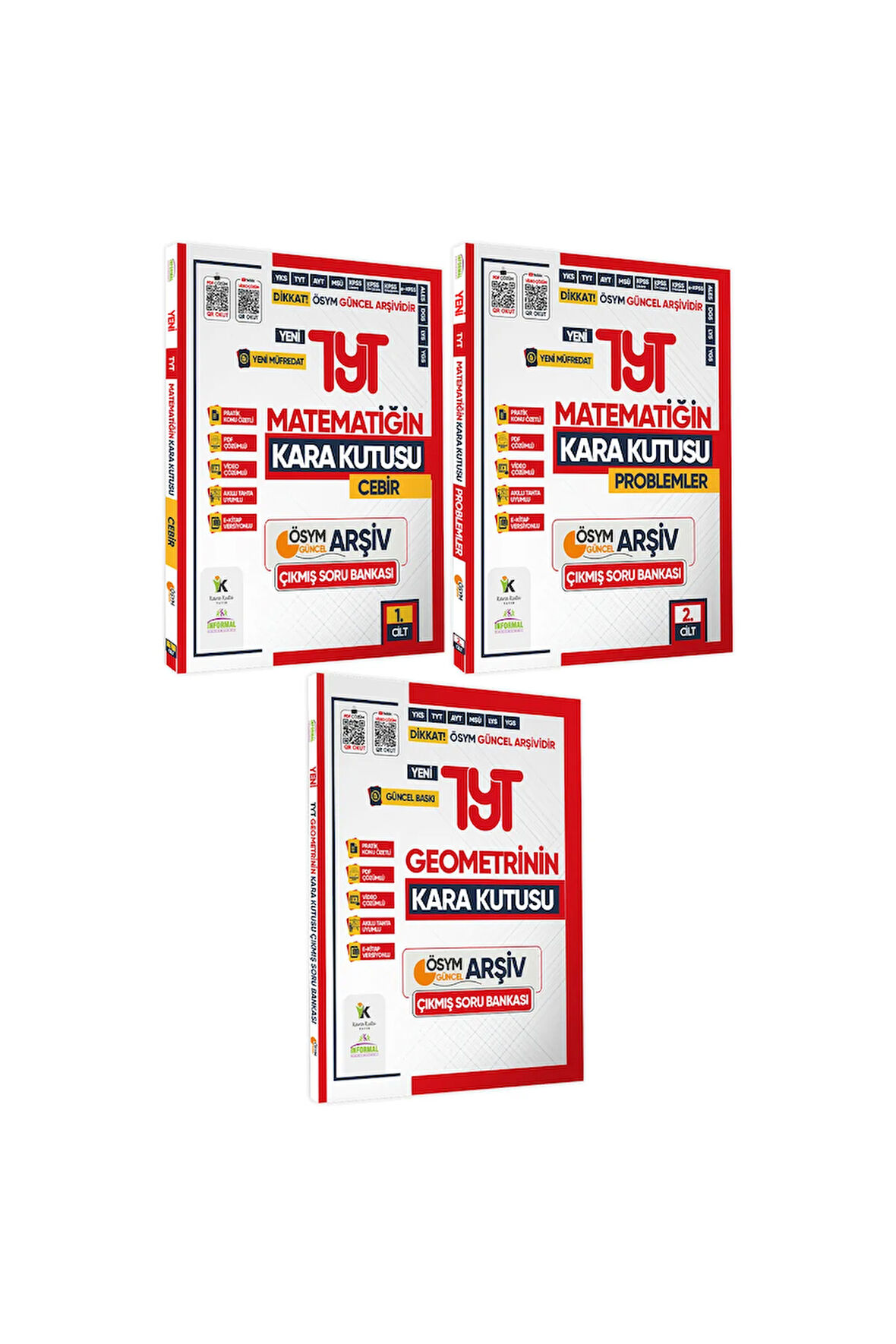 2025 TYT-AYT Kara Kutu ÖSYM Çıkmış Soru Bankası TM (EŞİT AĞIRLIK) ALTIN SET Konu Ö. PDF/Video Çözüm
