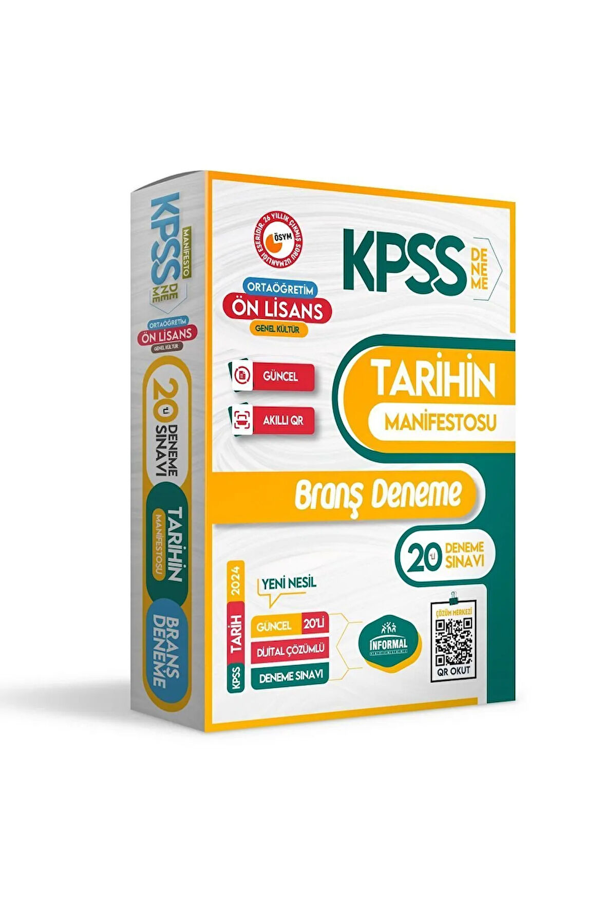 Kpss Önlisans-ortaöğretim Gy-gk 5li Manifesto Dijital Çözümlü Branş Deneme Seti