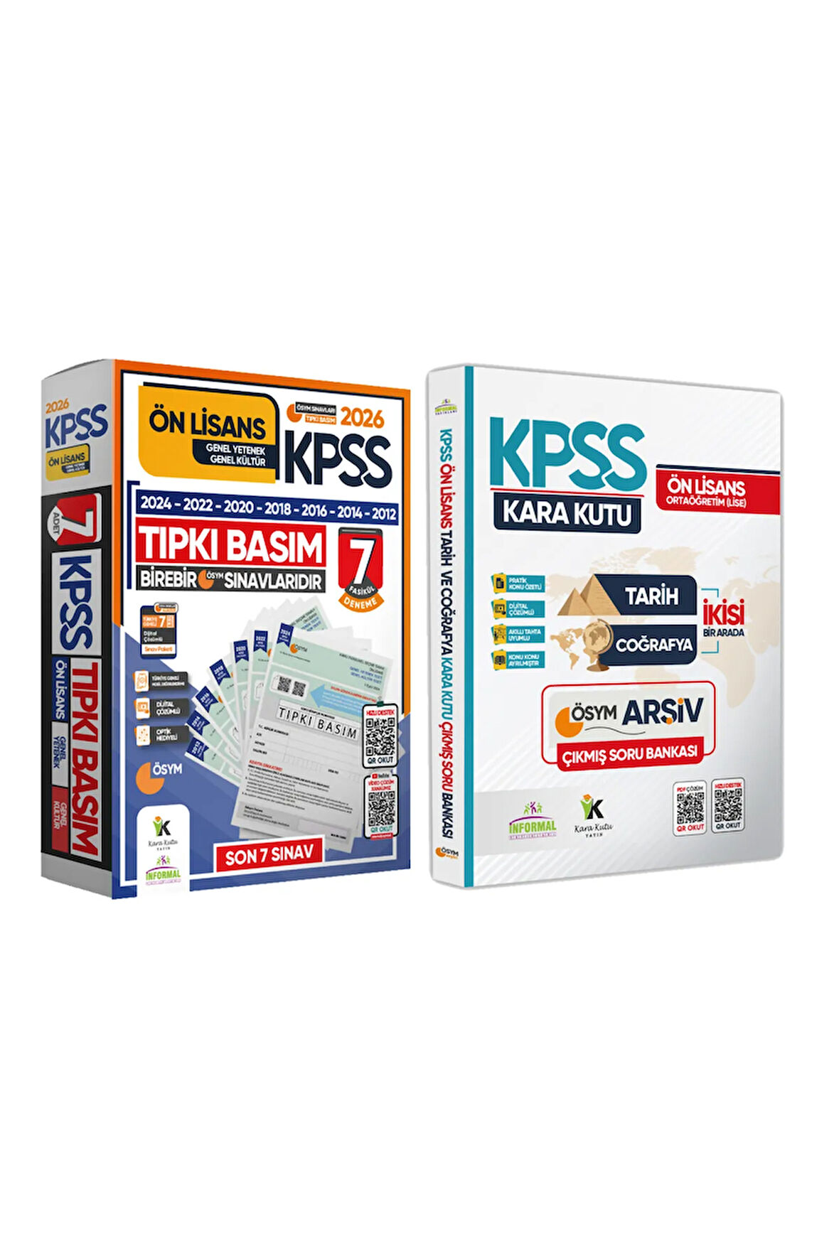 Kpss Önlisans Ösym Çıkmış Soru 7li Tıpkı Basım Tarih Ve Coğrafyanın Kara Kutusu Soru Bankası