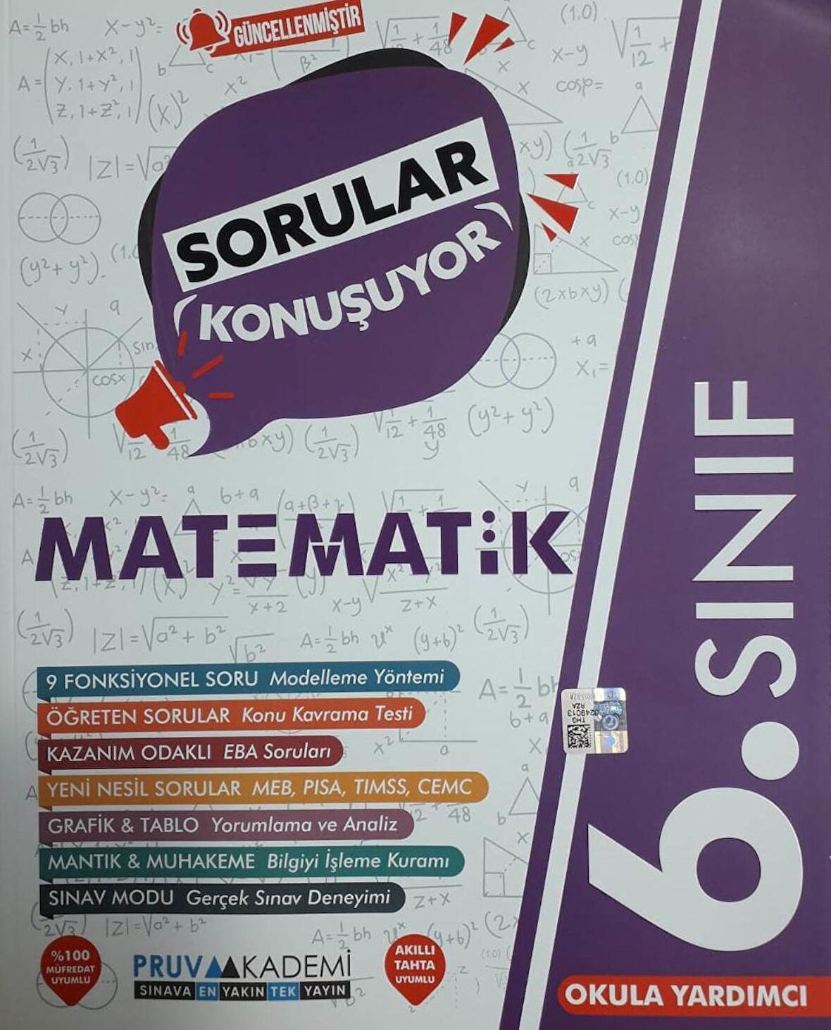 Pruva Akademi 6.Sınıf Matematik GÜNCEL Sorular Konuşuyor Soru Bankası