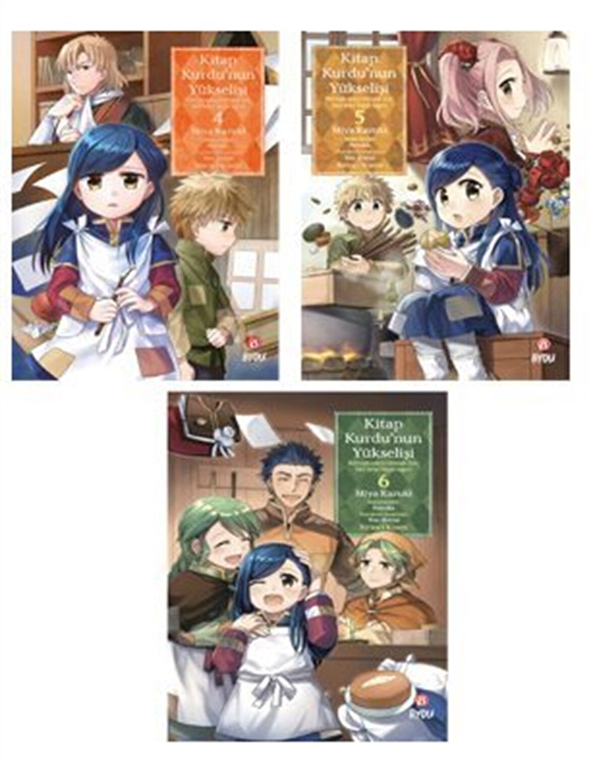 Kitap Kurdu'nun Yükselişi - 4 - 5 - 6 Bölüm Seti / Miya Kazuki