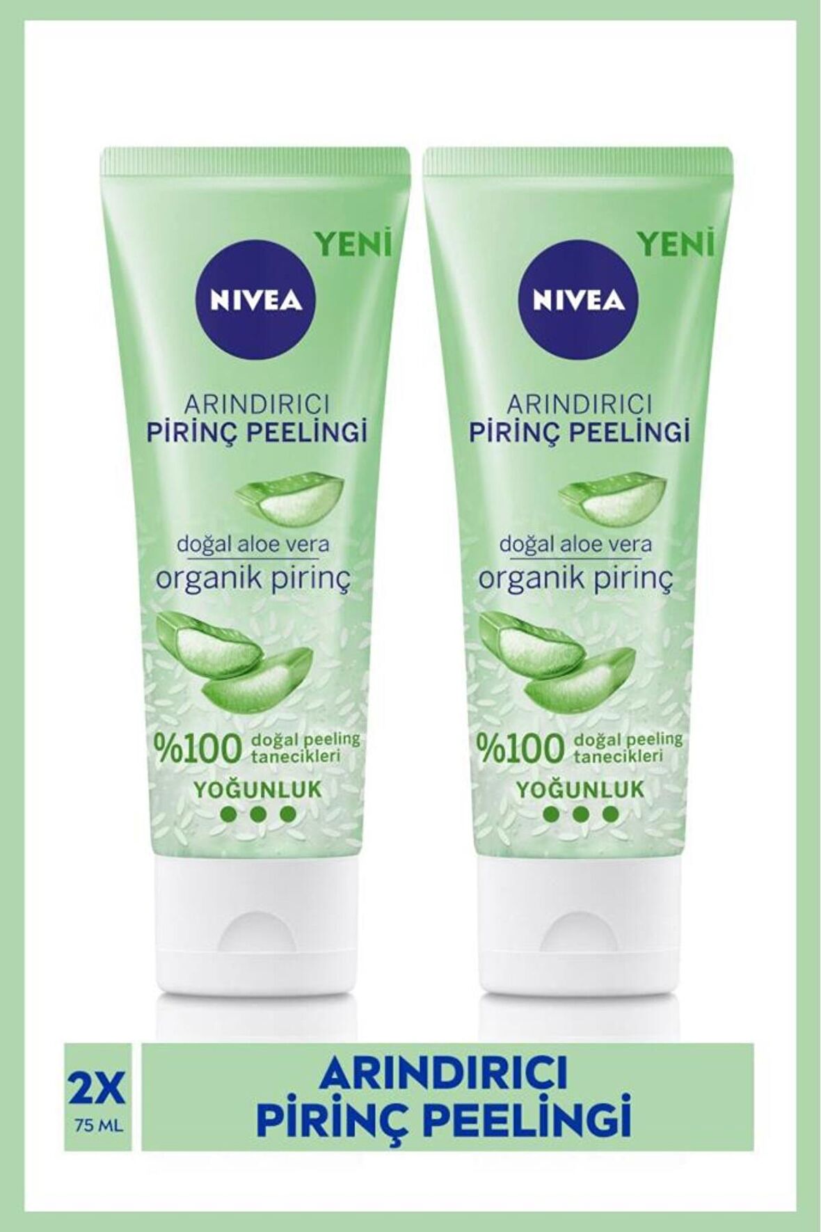 Nivea Arındırıcı Organik Pirinç Peeling 75 ml X2