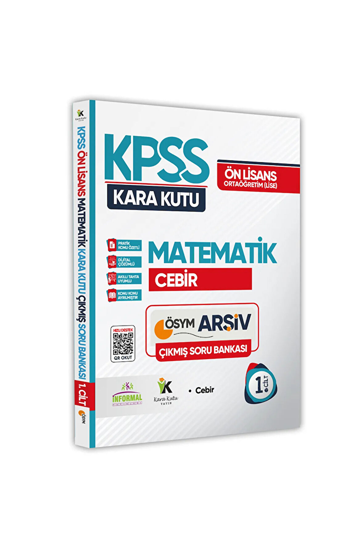 KPSS Önlisans-Ortaöğretim Matematiğin Kara Kutusu 1.Cilt ÖSYM Çıkmış Soru Bankası Dijital Çözümlü