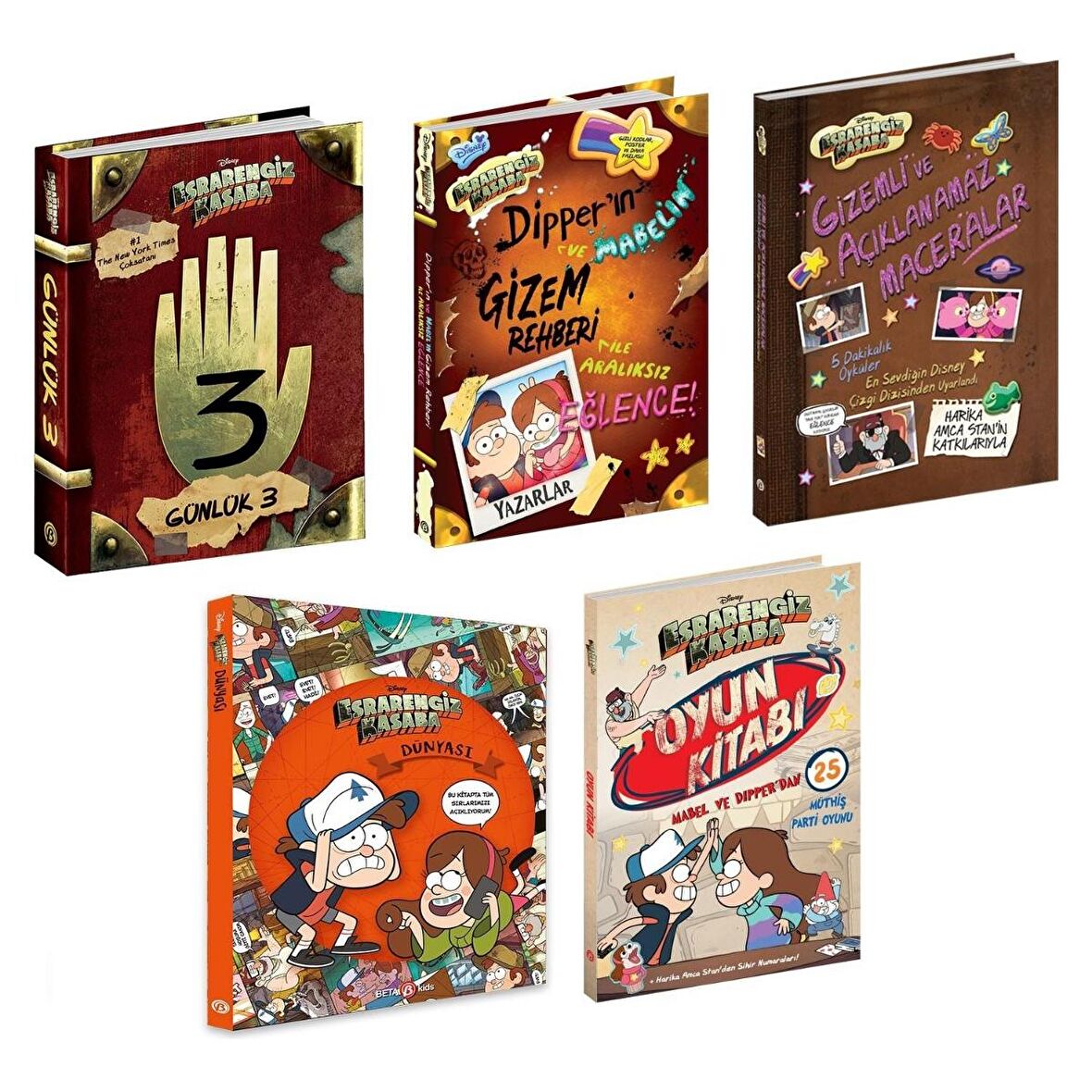 Disney Esrarengiz Kasaba Eğlence Seti (5 Kitap)