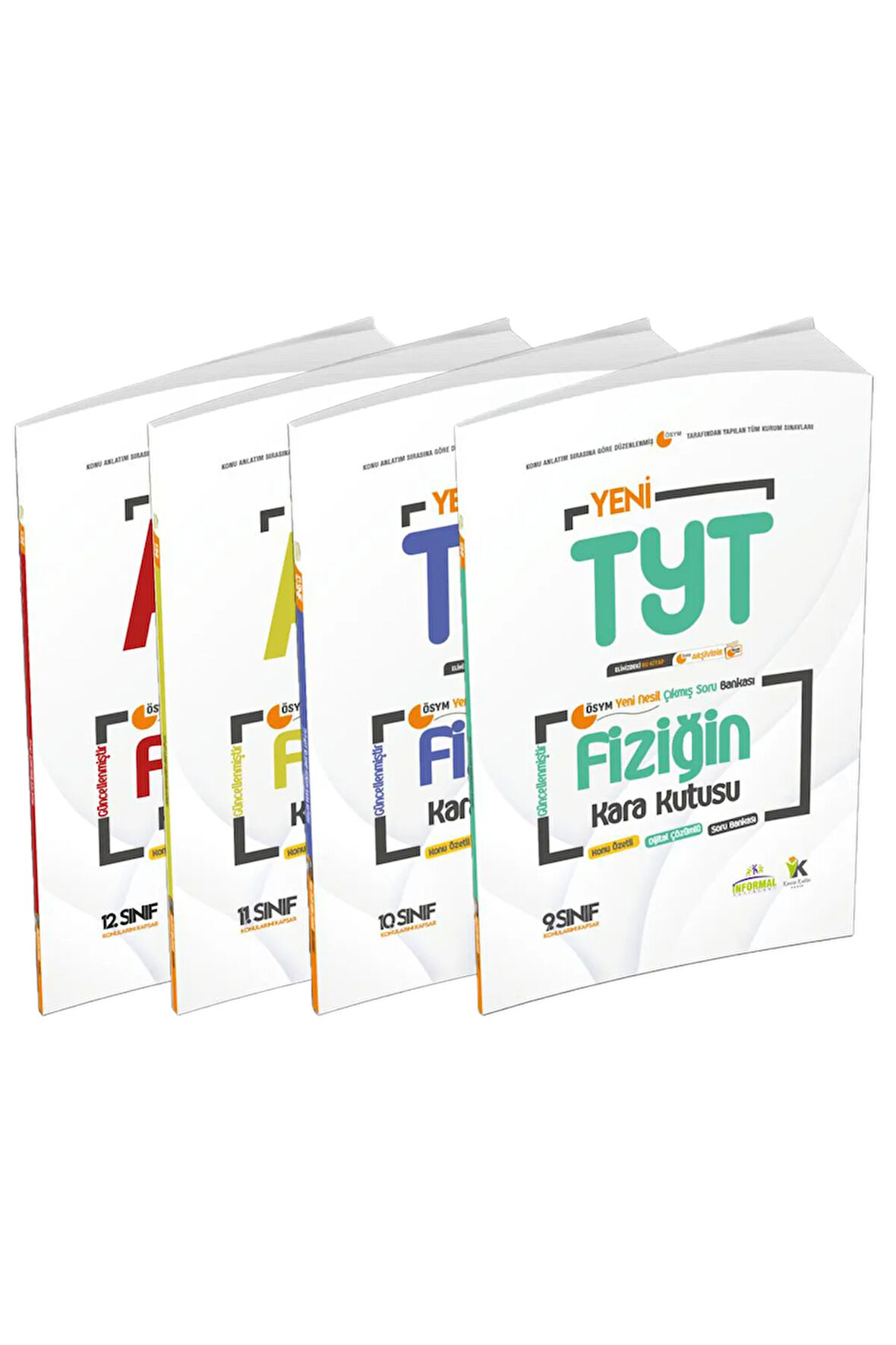 YKS-TYT-AYT Fiziğin Kara Kutusu ÖSYM Çıkmış Soru Bankası 4lü Set Konu Özetli Dijital Çözümlü