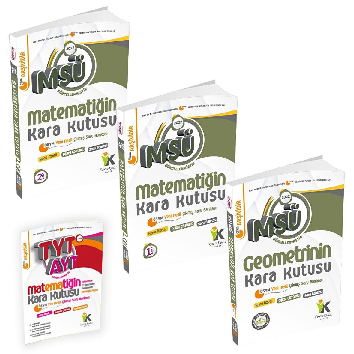 2022 MSÜ Matematik ve Geometrinin Kara Kutusu Konu Özetli Dijital Çözümlü Soru Bankası Altın Paket Seti