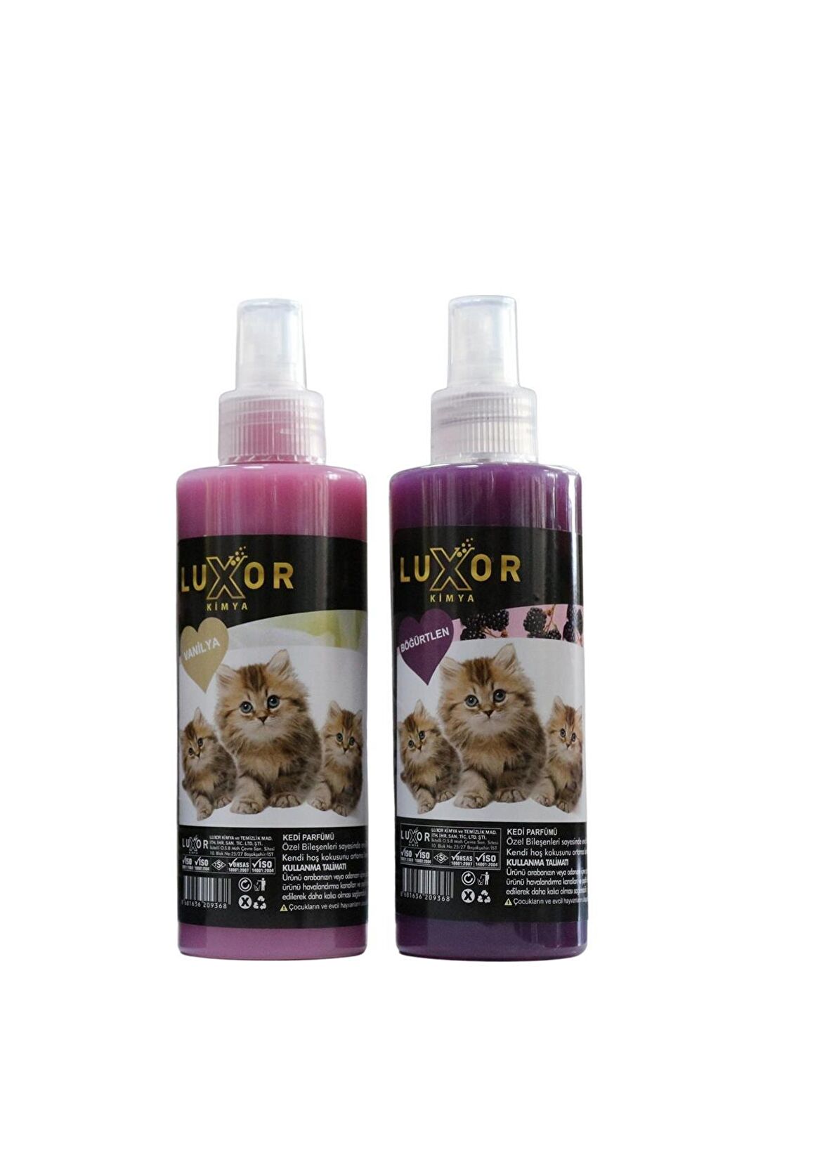 Luxor Kedi Parfümü Böğürtlen ve Vanilya Aromalı 200 ml