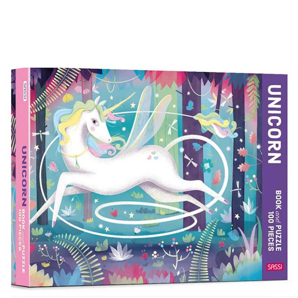Sassi Unicorn - Book and Puzzle