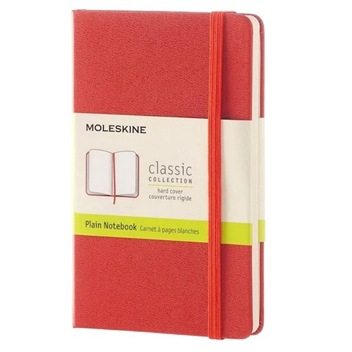 Moleskine Sert Kapak Defter Kırmızı (Çizgisiz - 13x21)