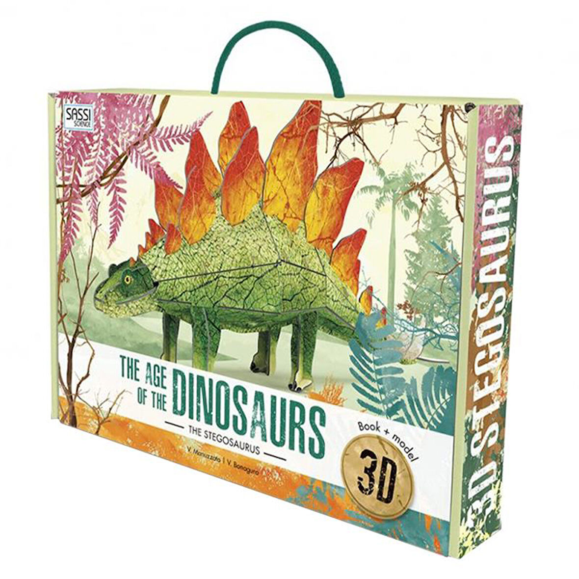 Sassi 3D Stegosaurus - Book and 3D Model