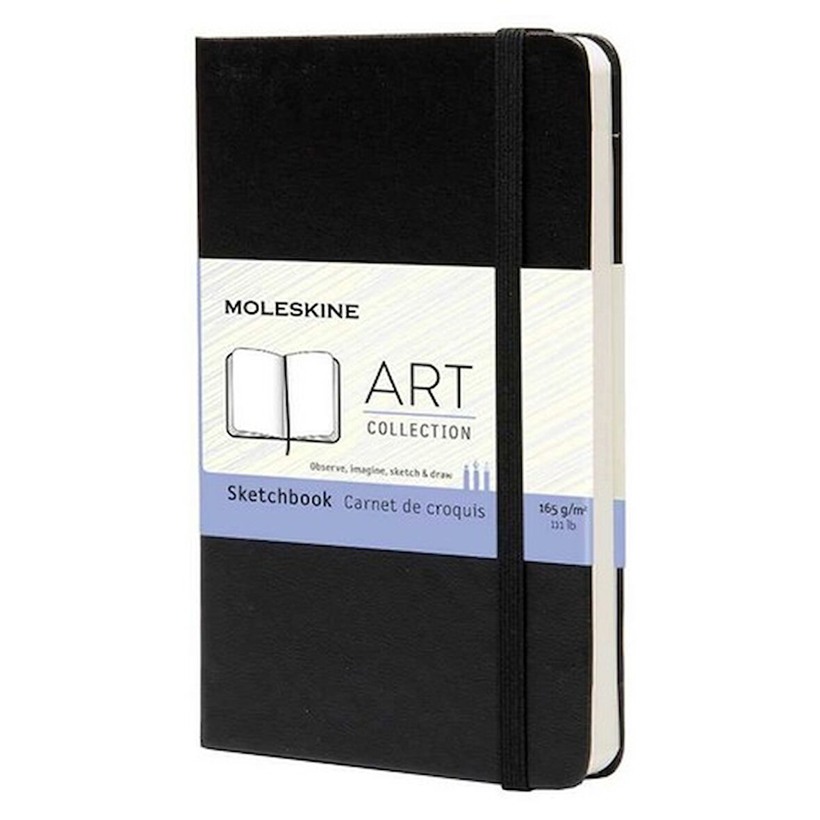 Moleskine Sert Kapak Eskiz Defteri Siyah (9x14)