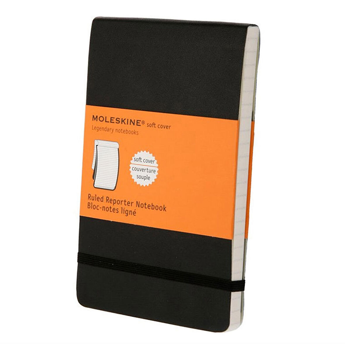 Moleskine Cep Boy Siyah Yumuşak Kapak Çizgili Defter 192 Sayfa