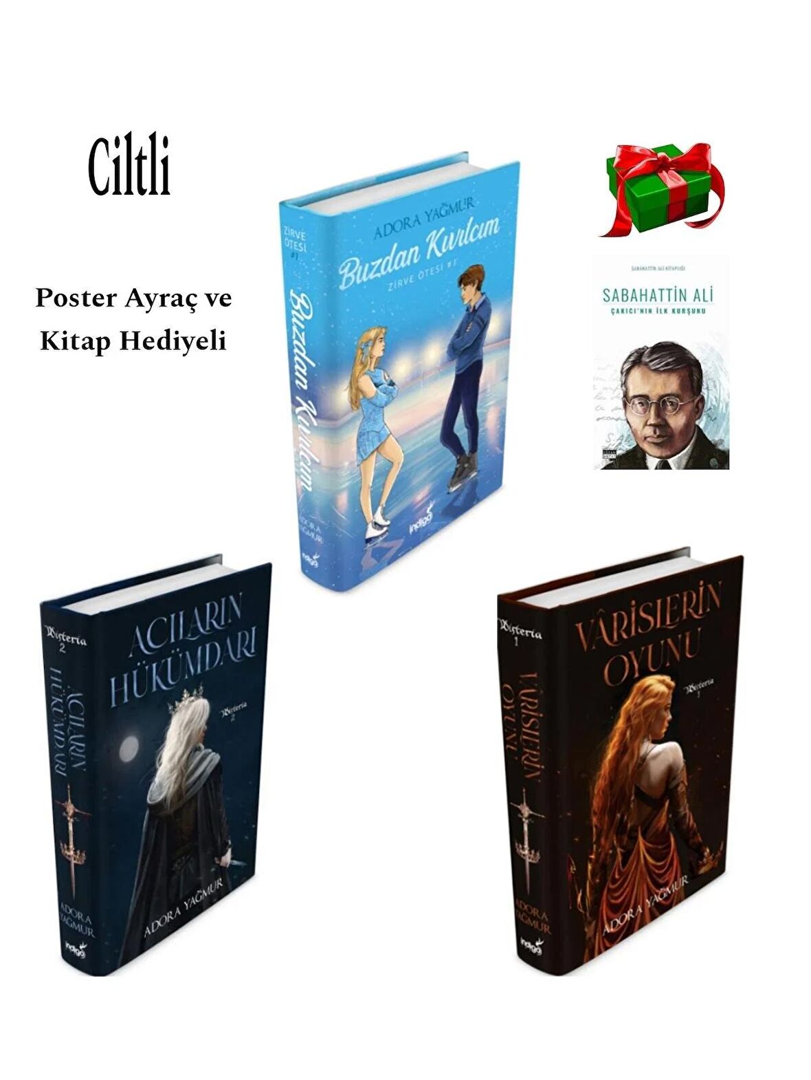 Buzdan Kıvılcım Acıların Hükümdarı ve Varislerin Oyunu Adora Yağmur Ciltli 3 Kitap Set 