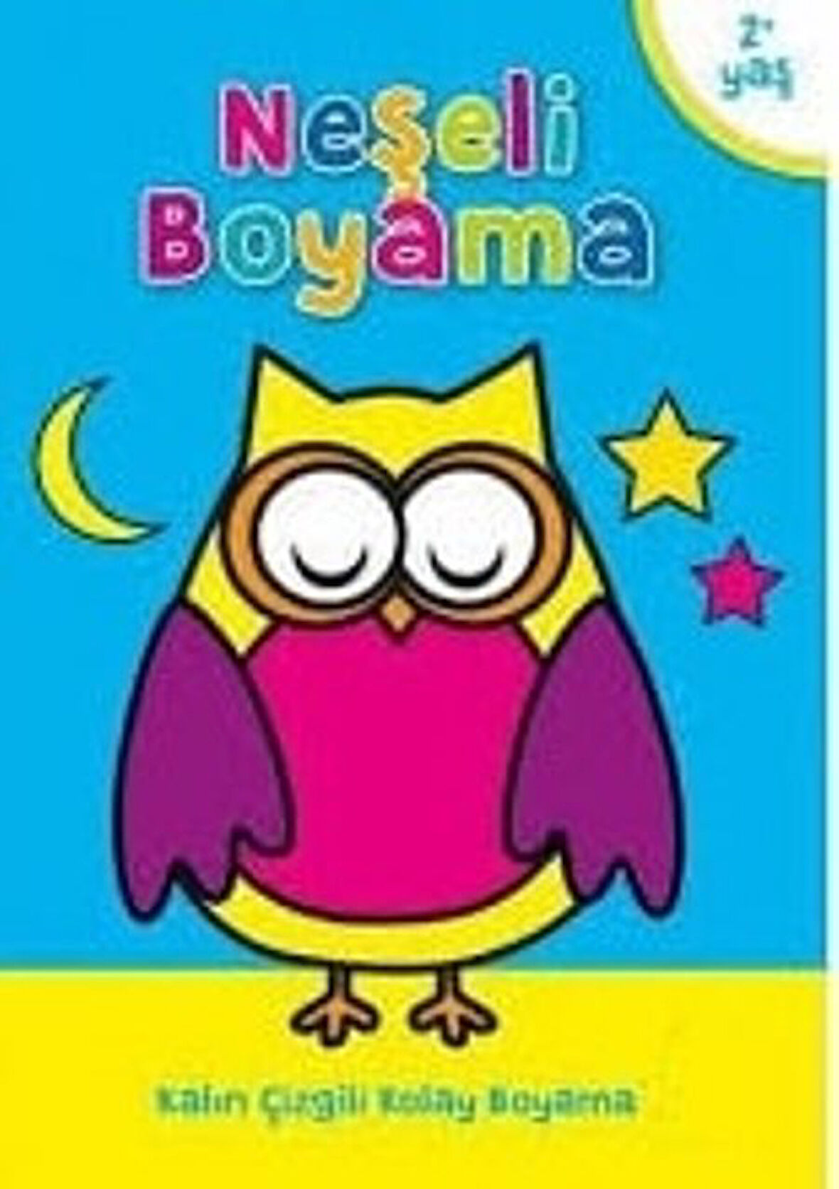 Yıldızlı Boyama Kalın Çizgili Kolay Boyama 2+ Yaş (Mavi)