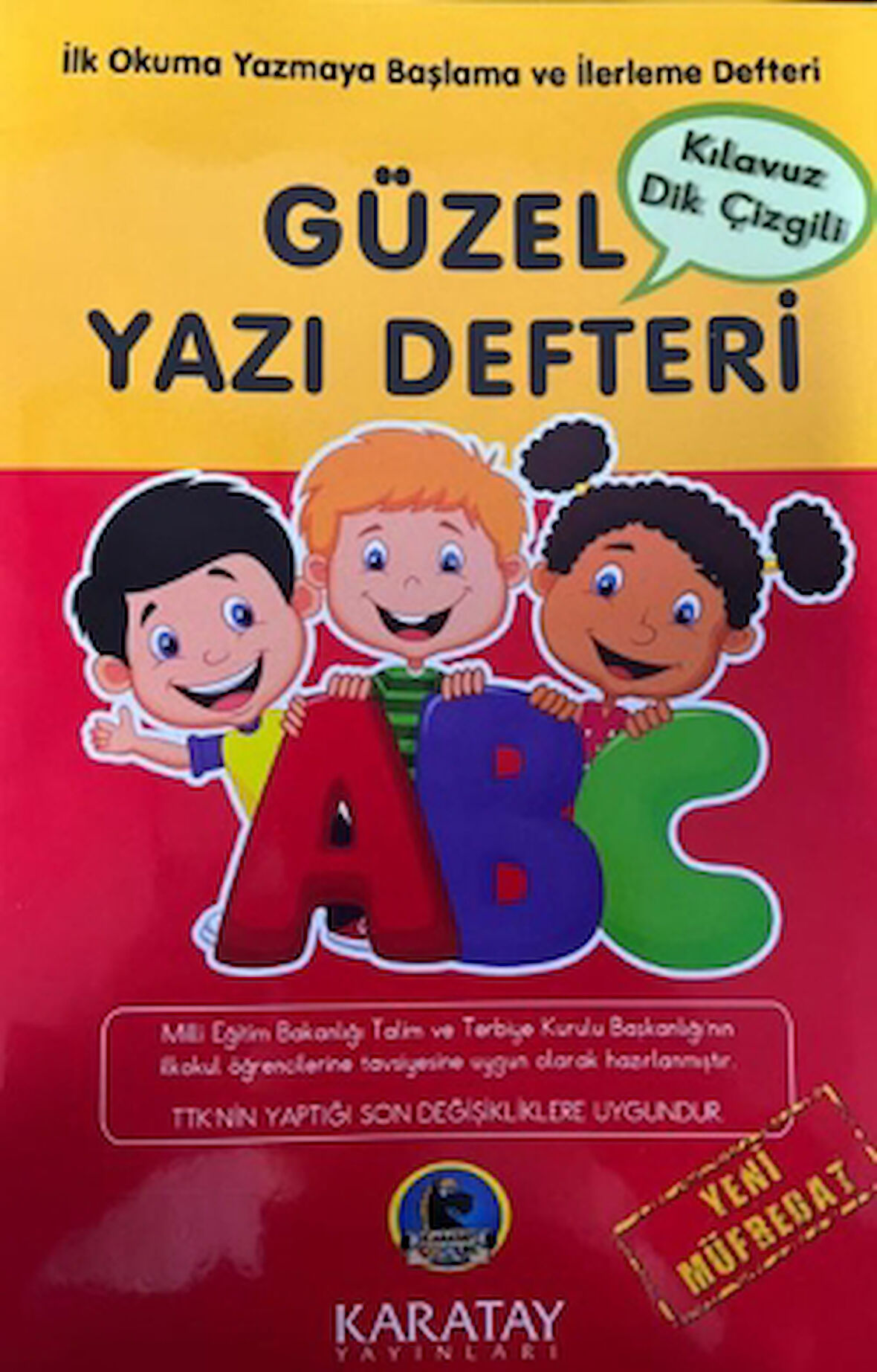 Güzel Yazı Defteri - Kılavuz Dik Çizgili - Orta Boy