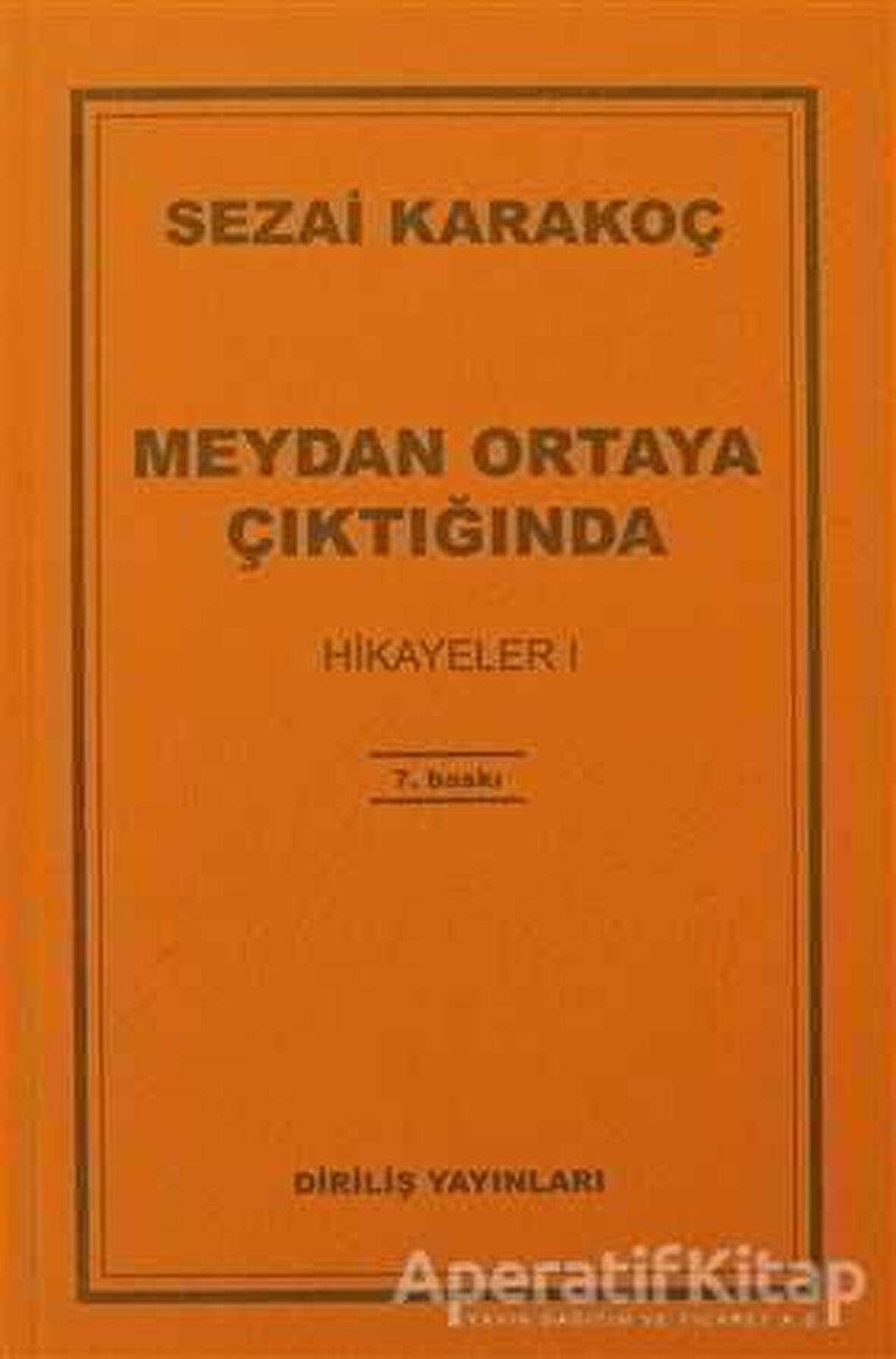 Hikayeler 1: Meydan Ortaya Çıktığında - Sezai Karakoç - Diriliş Yayınları