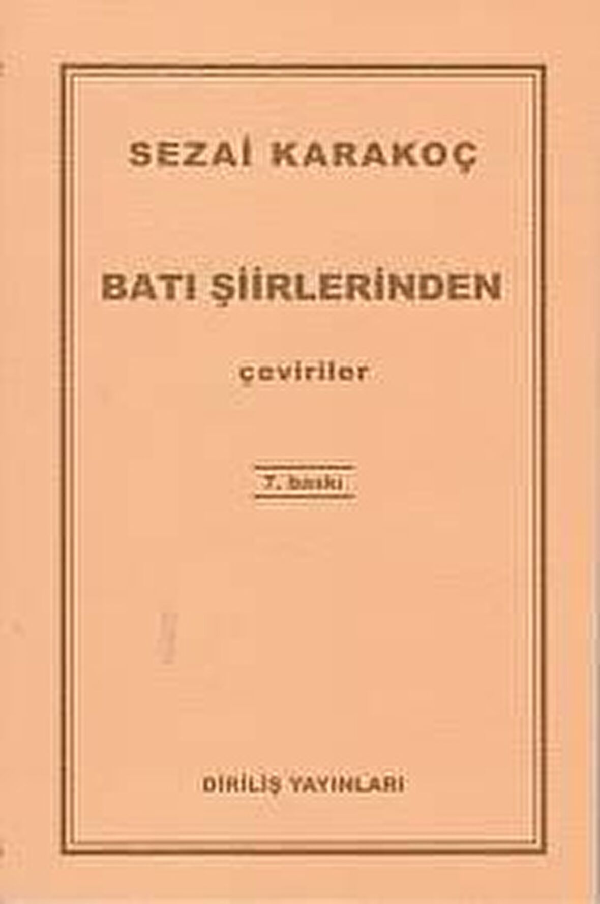 Batı Şiirlerinden Çeviriler