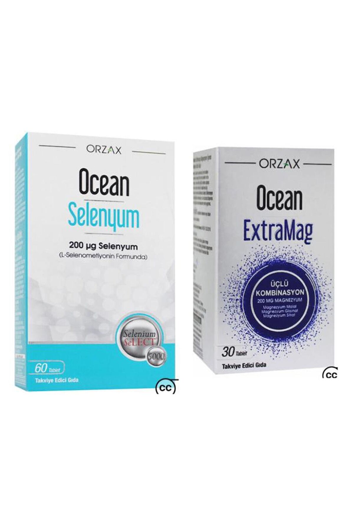Ocean Selenyum 200 Mcg 60 Tablet + Ocean Extramag Üçlü Kombinasyon 30 Tablet -Avantaj Paketi