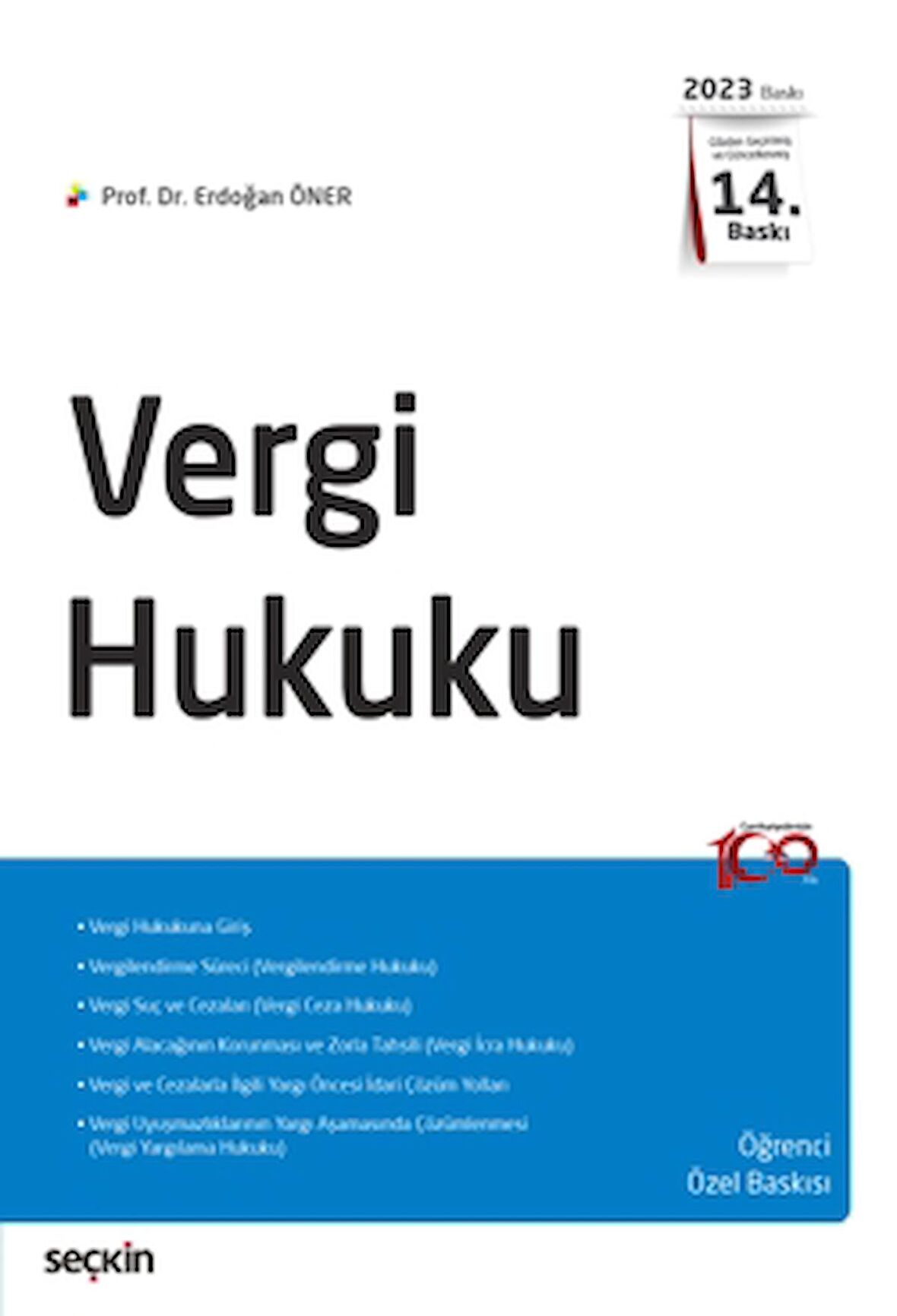 Vergi Hukuku - Öğrenci Özel Baskısı