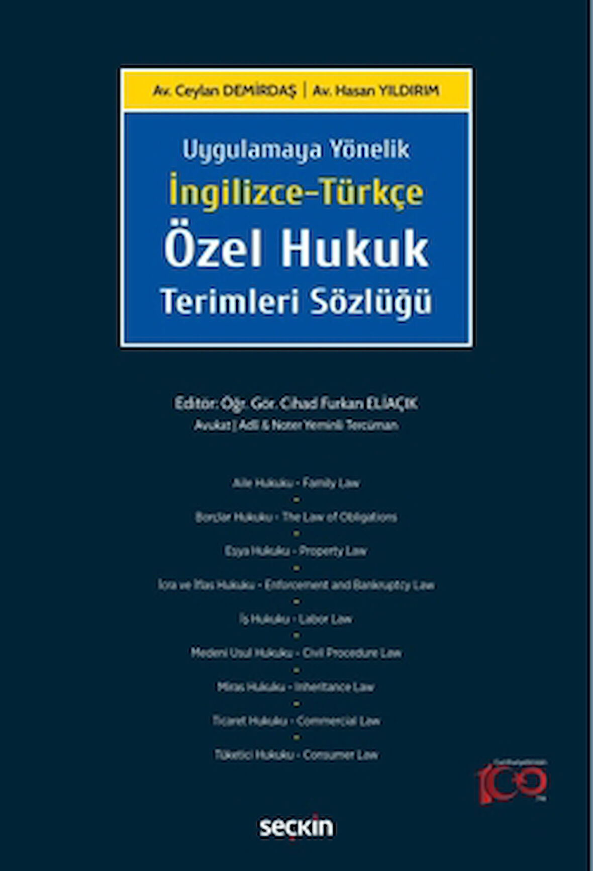 İngilizce-Türkçe Özel Hukuk Terimleri Sözlüğü