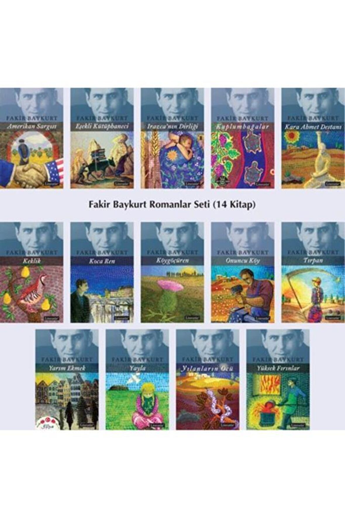 Fakir Baykurt Romanları Seti (14 Kitap Takım)