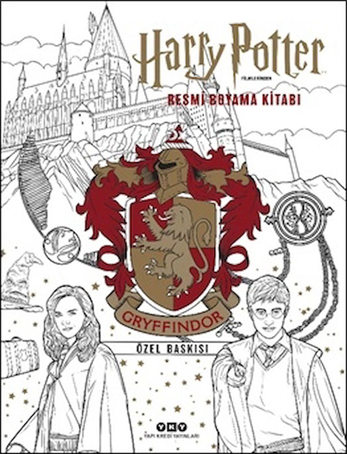 Harry Potter Filmlerinden Resmi Boyama Kitabı - Gryffindor Özel Baskısı