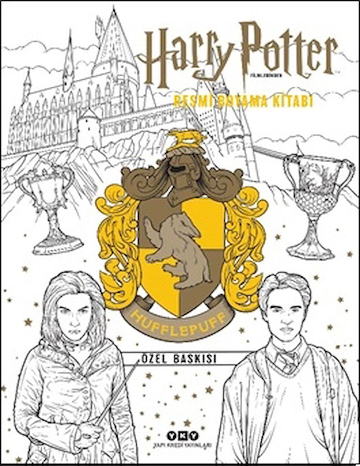 Harry Potter Filmlerinden Resmi Boyama Kitabı - Hufflepuff Özel Baskısı