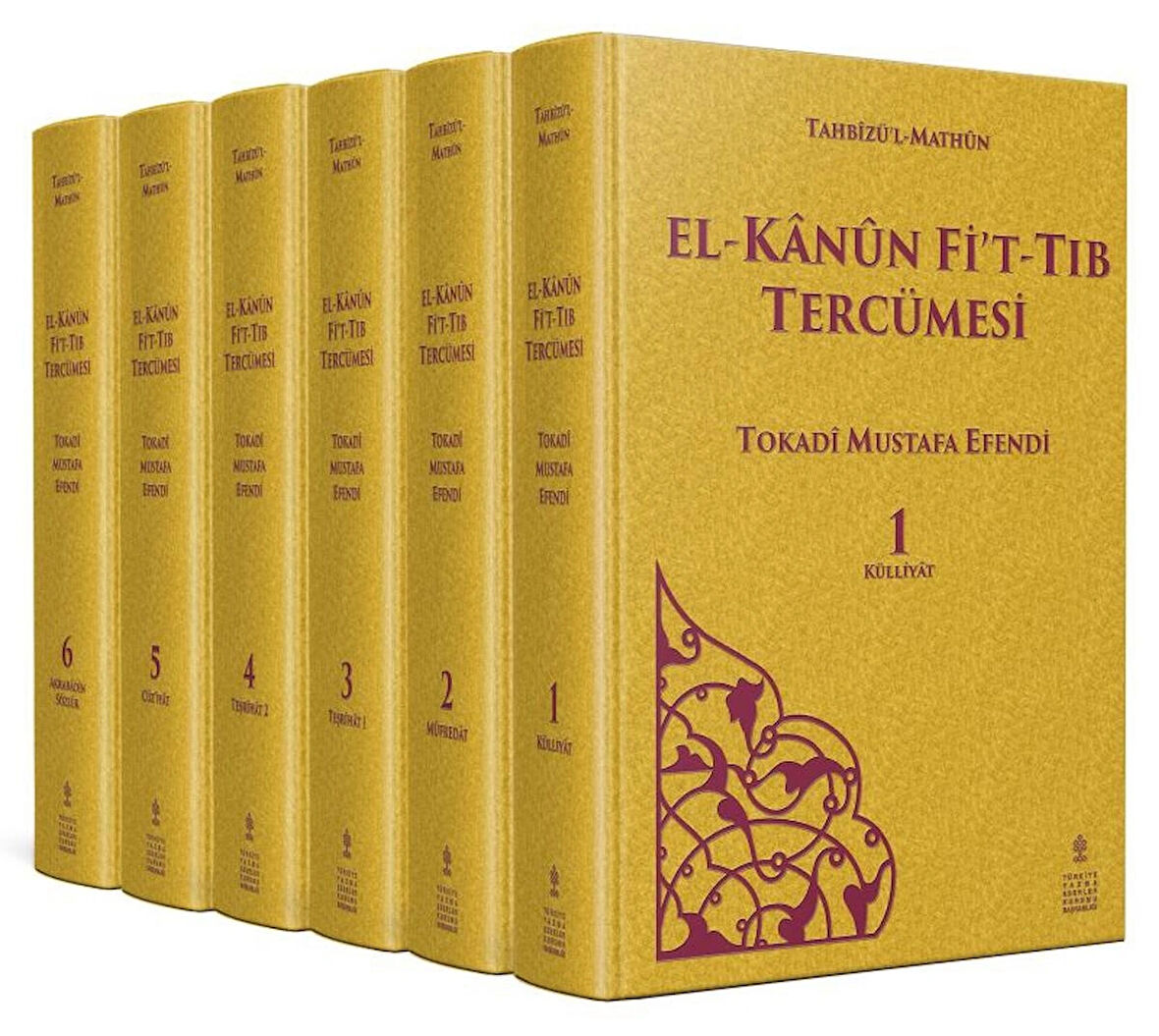 El-Kânûn Fi't-Tıb Tercümesi (6 Cilt Takım) - Tokadî Mustafa Efendi (Ciltli)