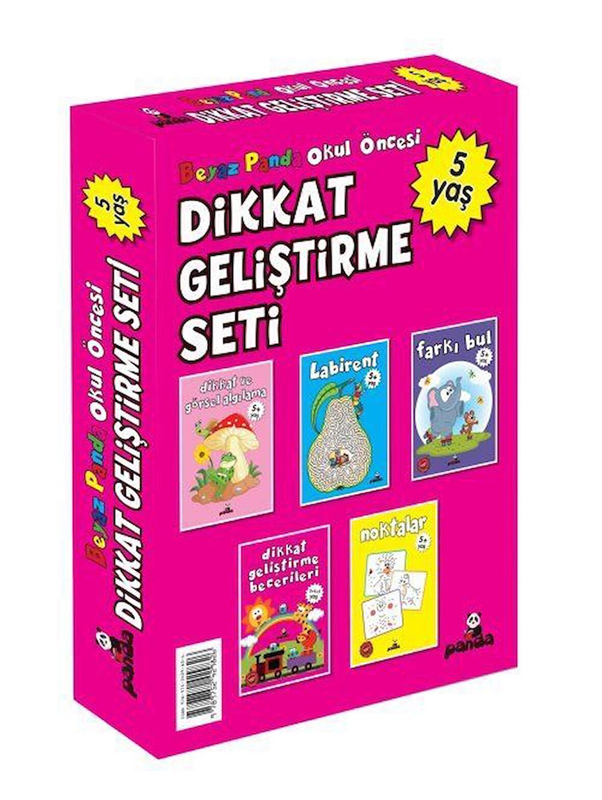 Okul Öncesi 5 Yaş Dikkat Geliştirme Seti (5 Kitap)