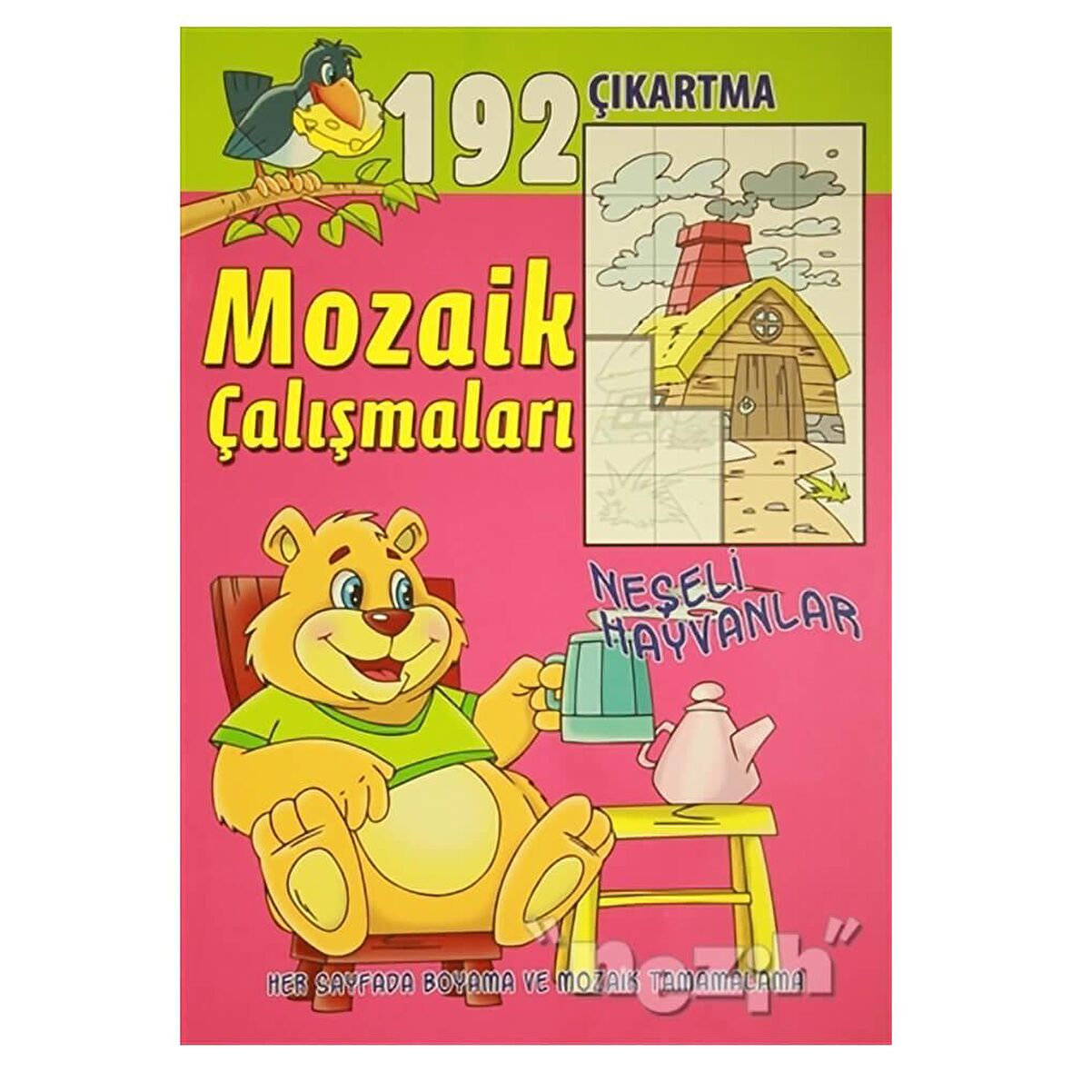 Mozaik Çalışmaları 192 Çıkartma -  Neşeli Hayvanlar