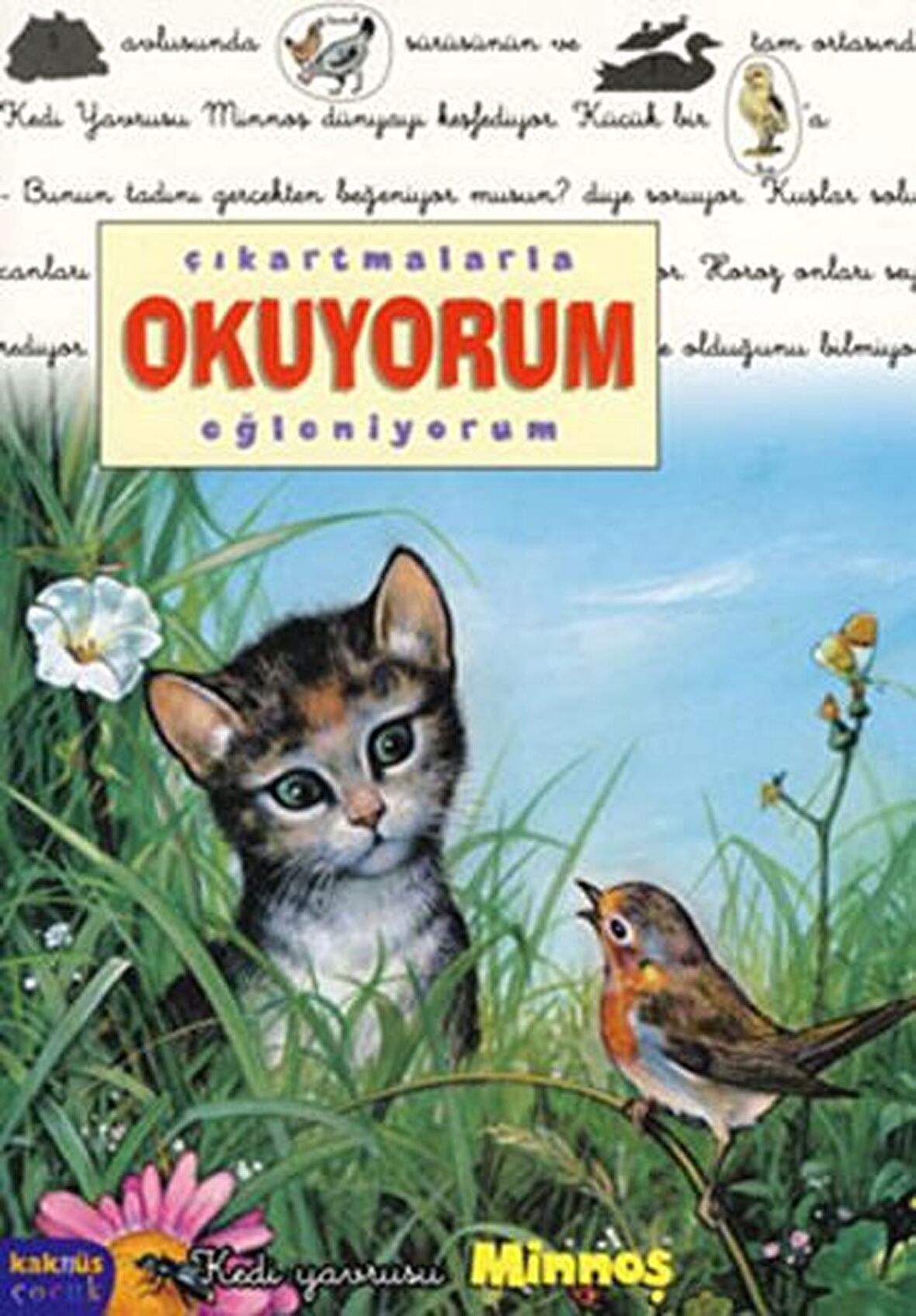 Çıkartmalarla Okuyorum Eğleniyorum -  Kedi Yavrusu Minnoş