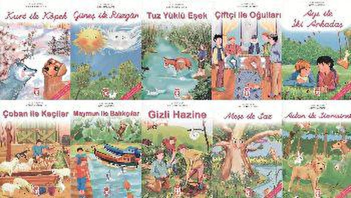 Ezop Masalları (10 Kitap, El Yazılı)