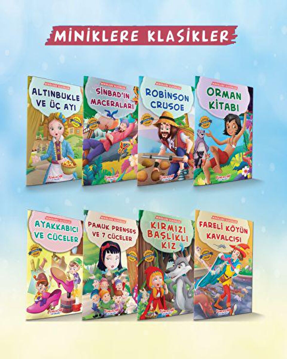 Miniklere Klasikler Seti (8 Kitap Takım)