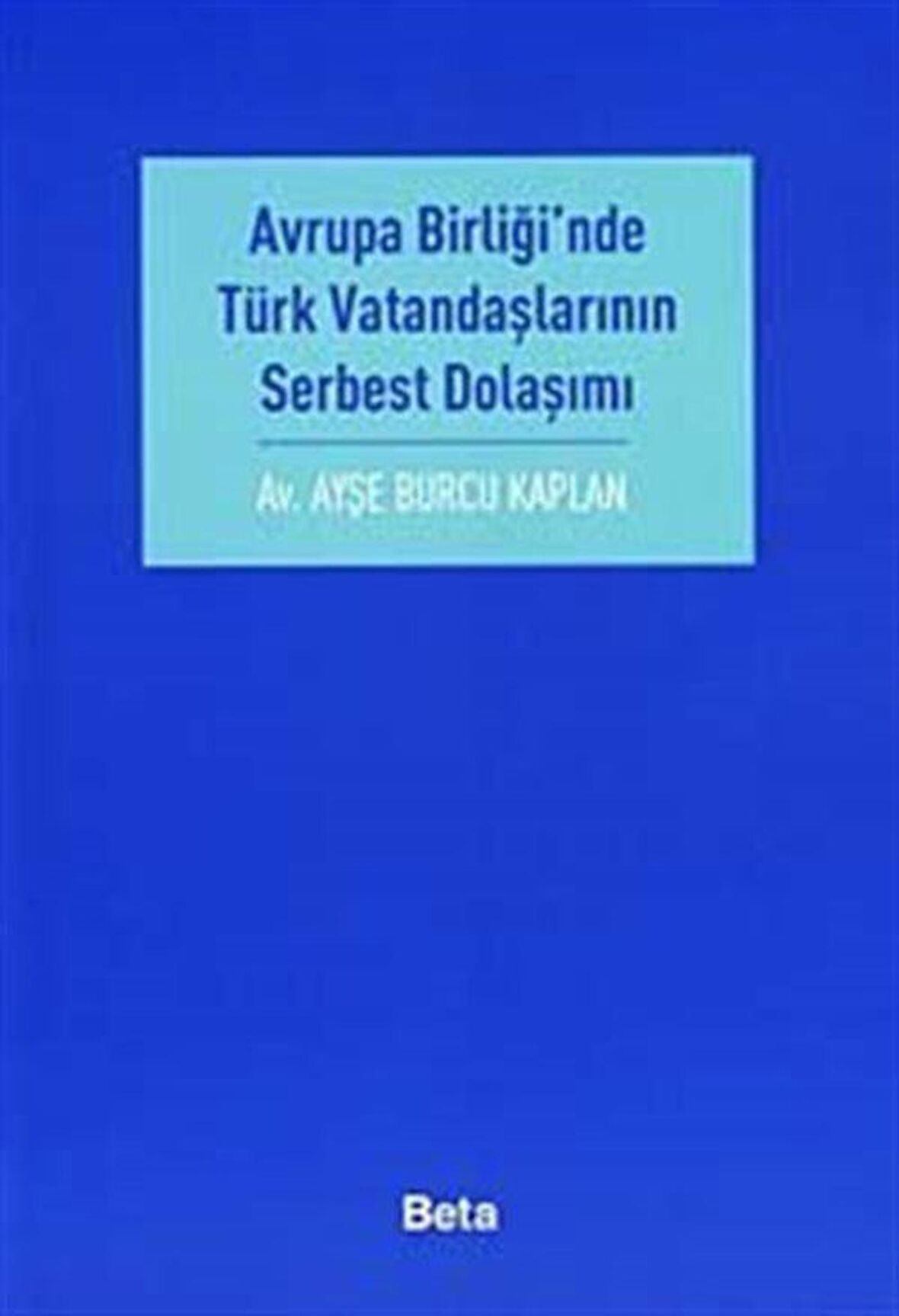Avrupa Birliği’nde Türk Vatandaşlarının Serbest Dolaşımı