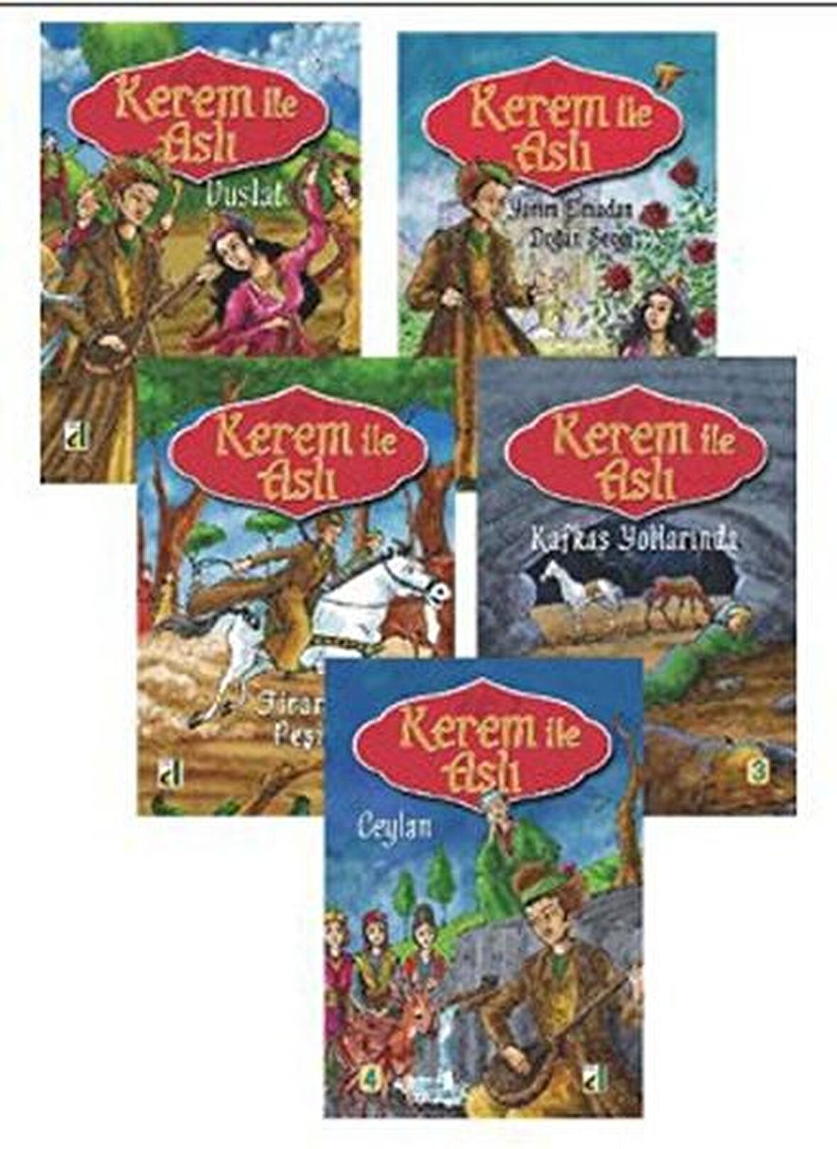 Kerem ile Aslı Dizisi (5 Kitap Takım)