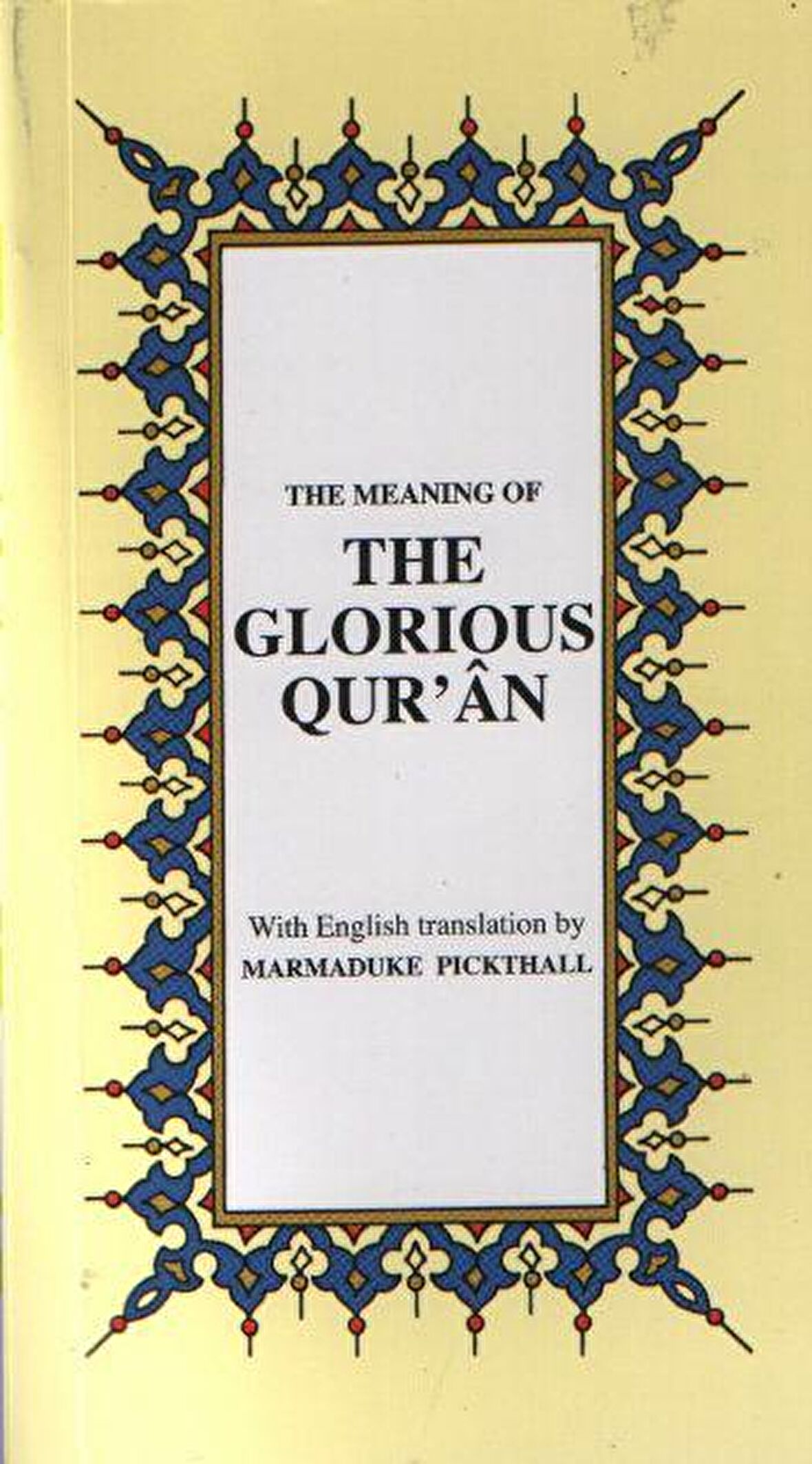 The Glorious Qur’an İngilizce Kuran-ı Kerim Tercümesi (Karton Kapak, İpek Şamua Kağıt, Küçük Boy)