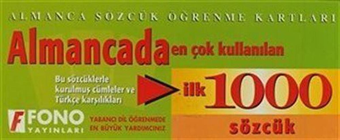 Almancada İlk 1000 Sözcük Kartları / Kolektif