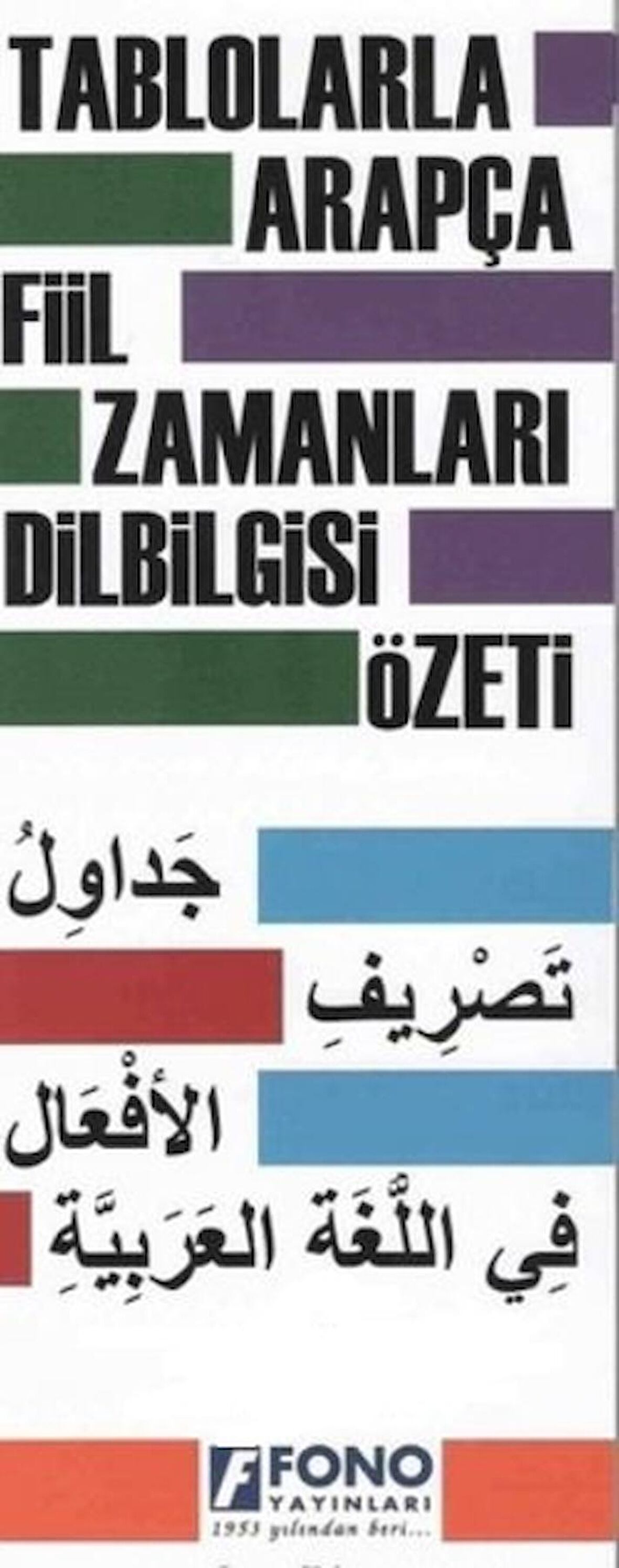 Tablolarla Arapça Fiil Zamanları Dilbilgisi Özeti