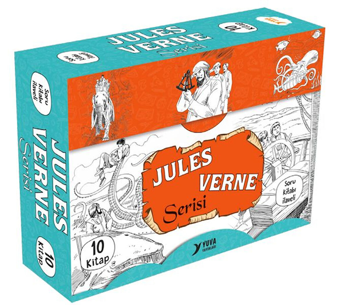 Jules Verne Serisi 4. Sınıf  (10 Kitaplık Set)