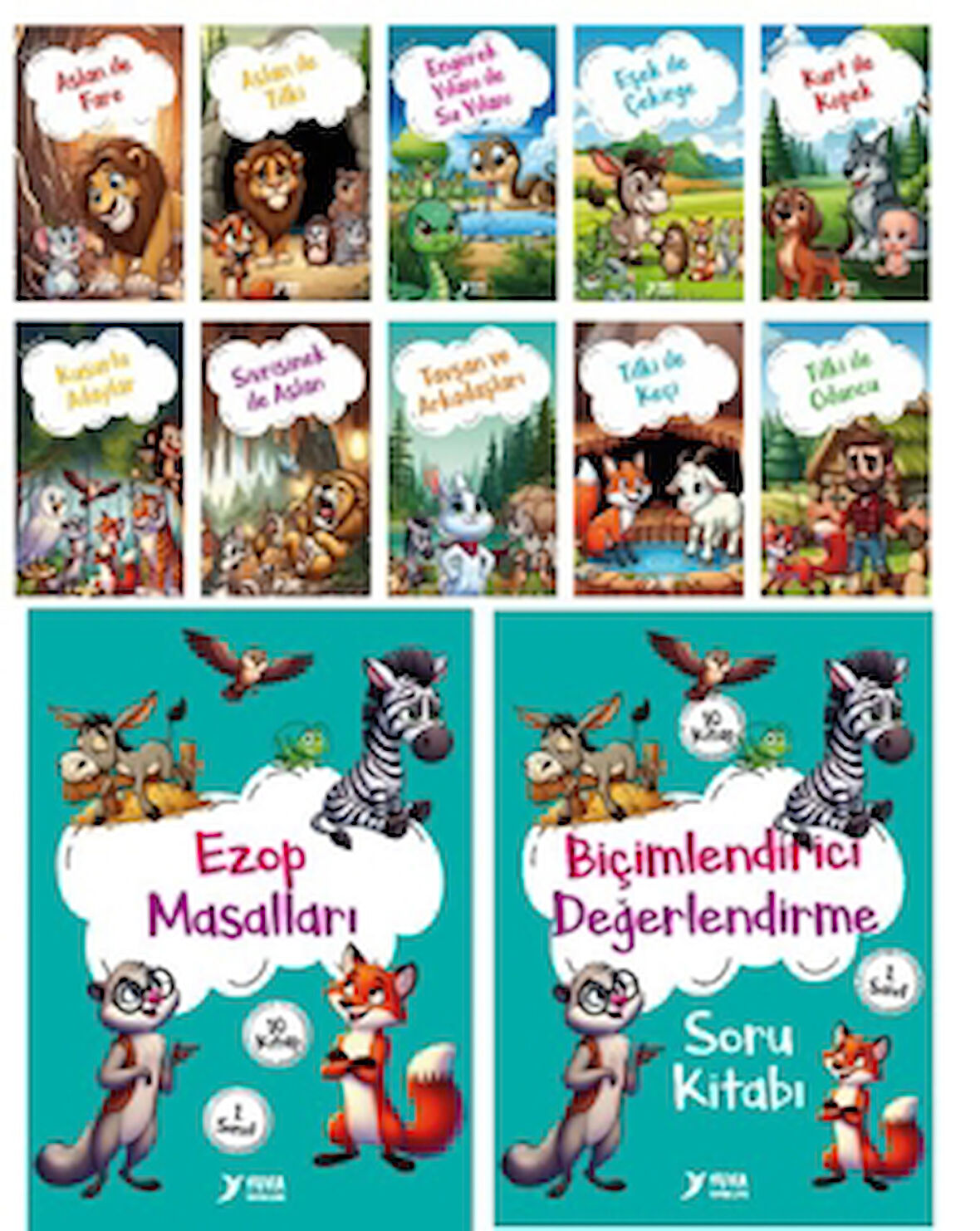 Ezop Masalları (10 Kitap)