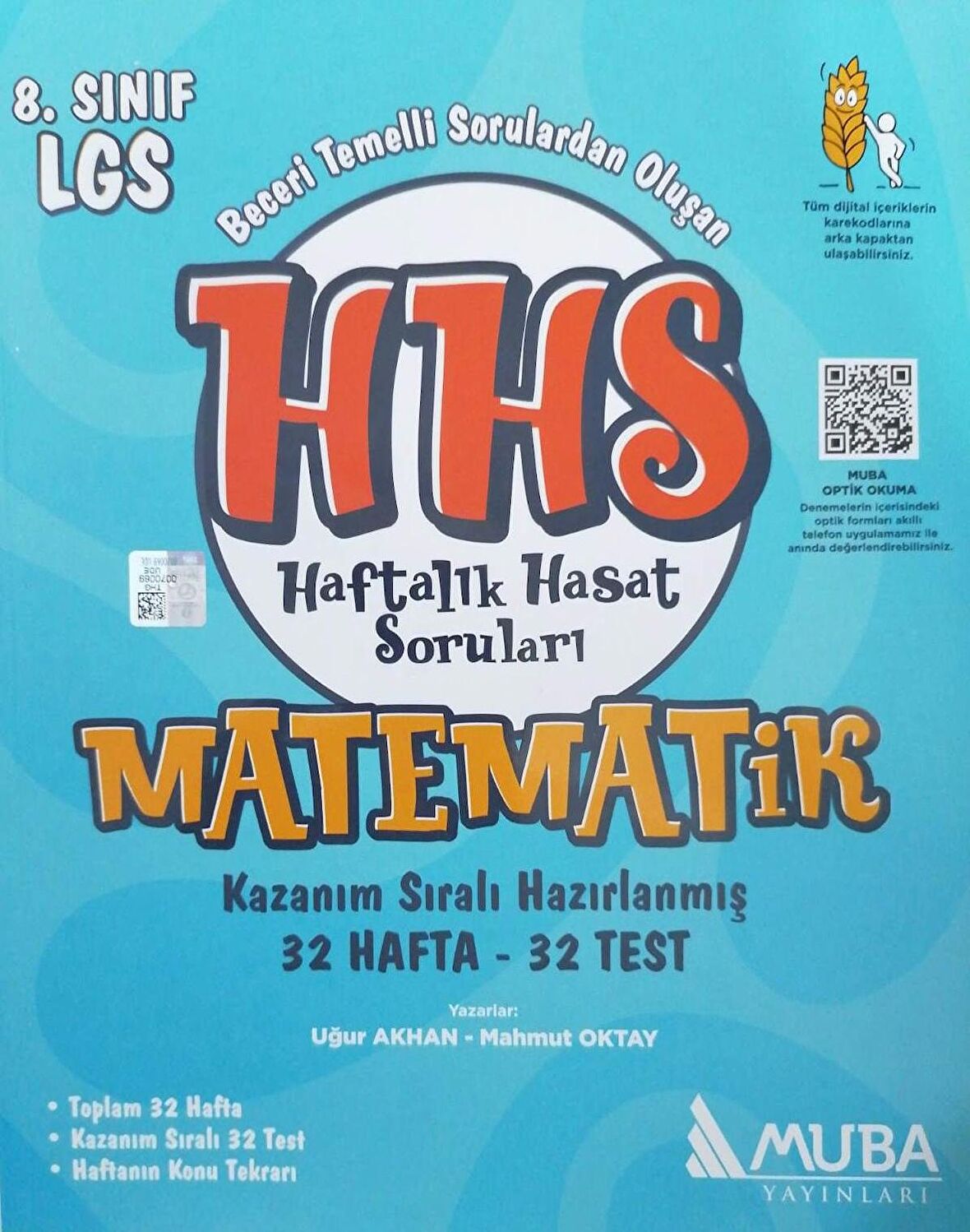 8. Sınıf LGS Matematik HHS Haftalık Hasat Soruları Muba Yayınları