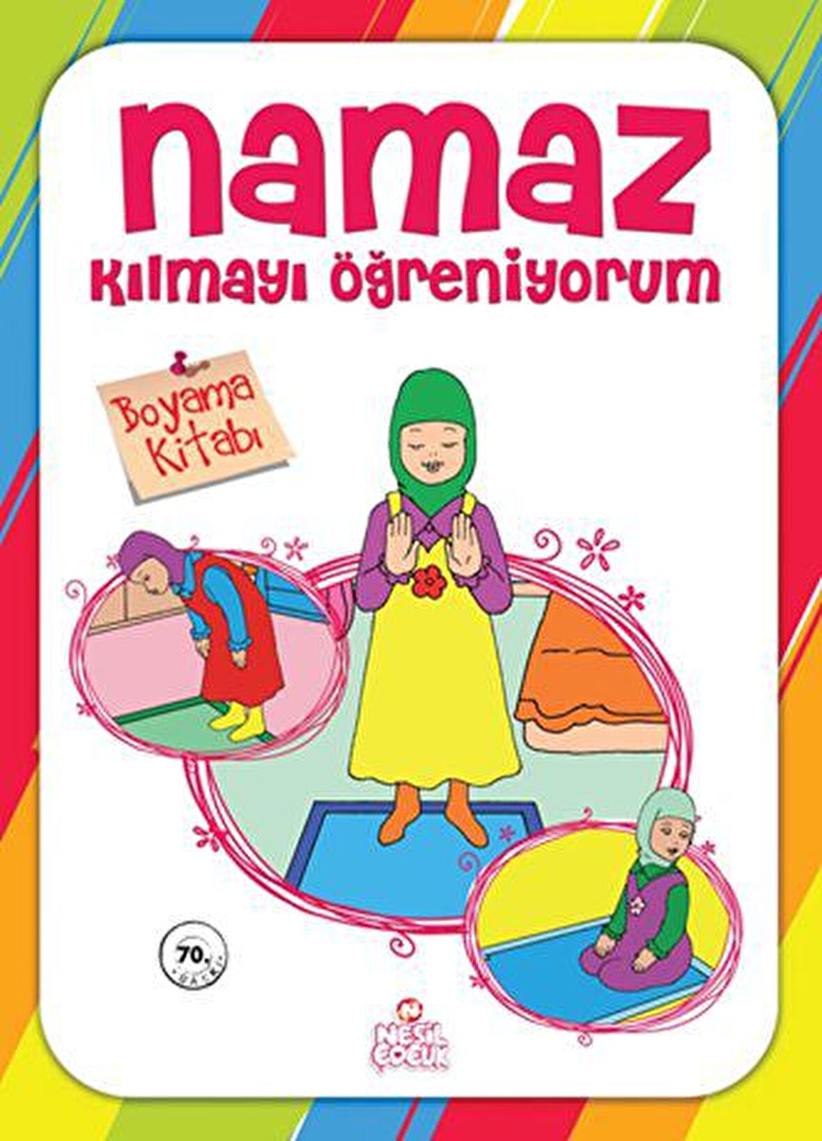 Namaz Kılmayı Öğreniyorum Kız - Boyama