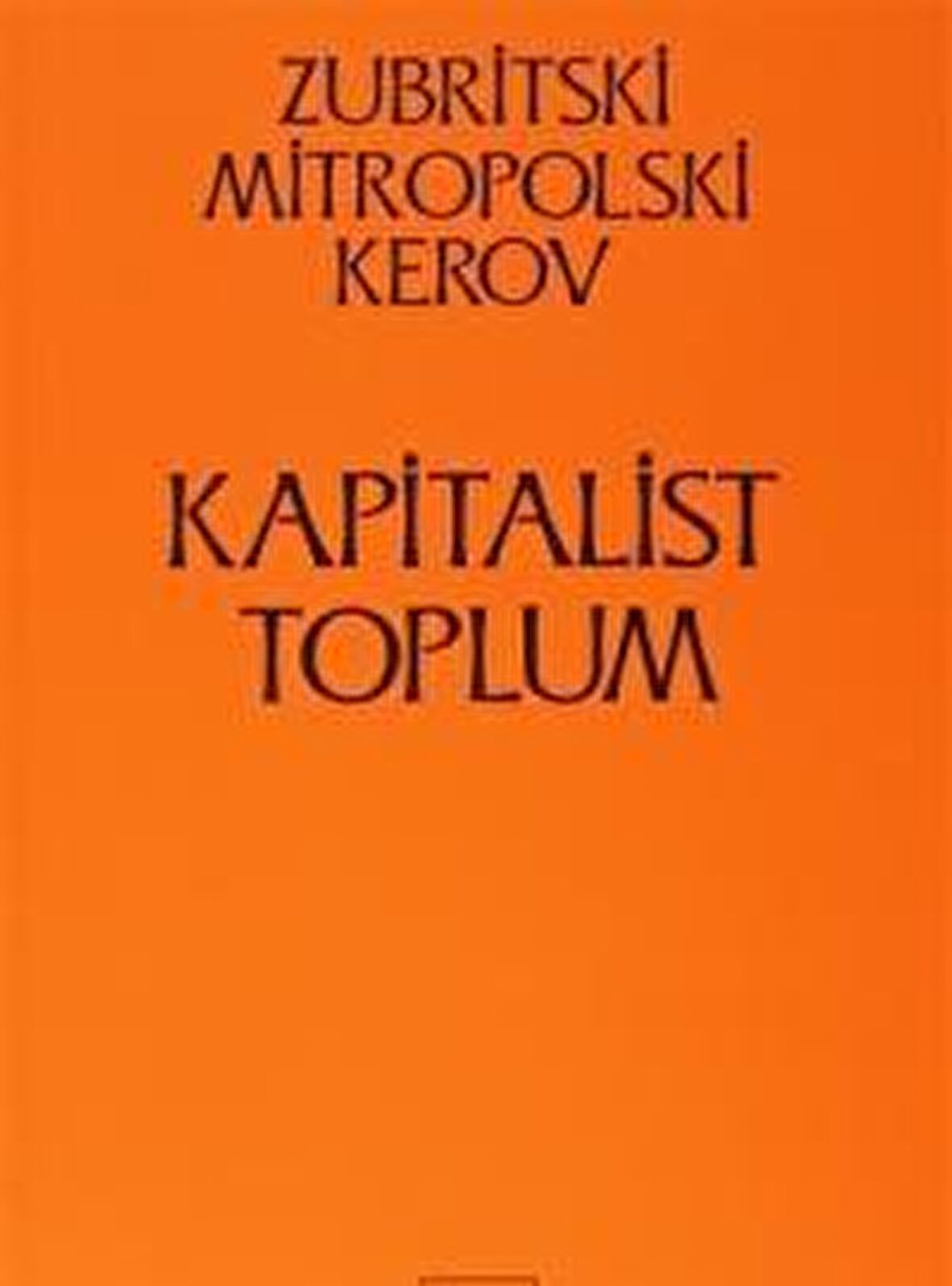 Kapitalist Toplum