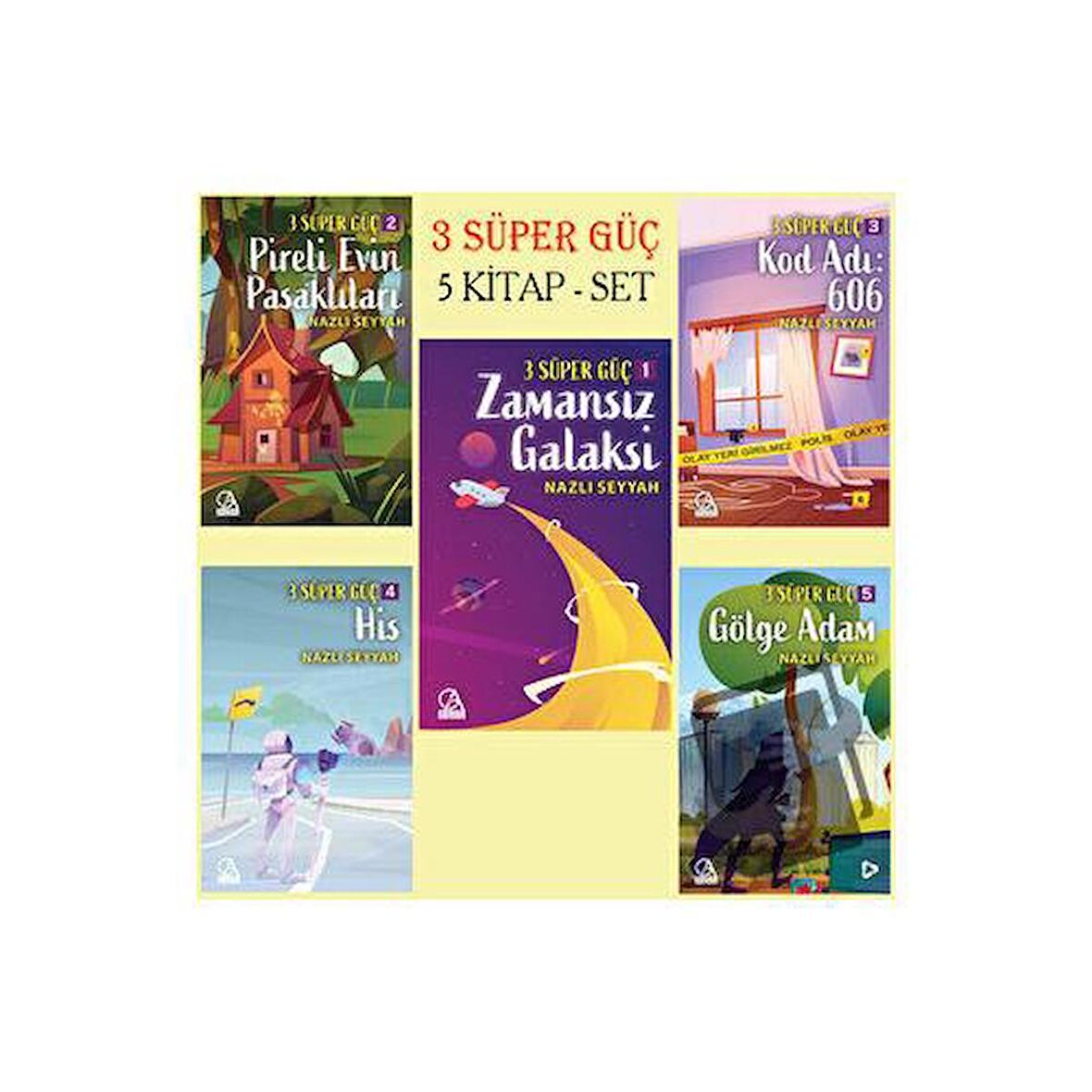 3 Süper Güç - 5 Kitap Set
