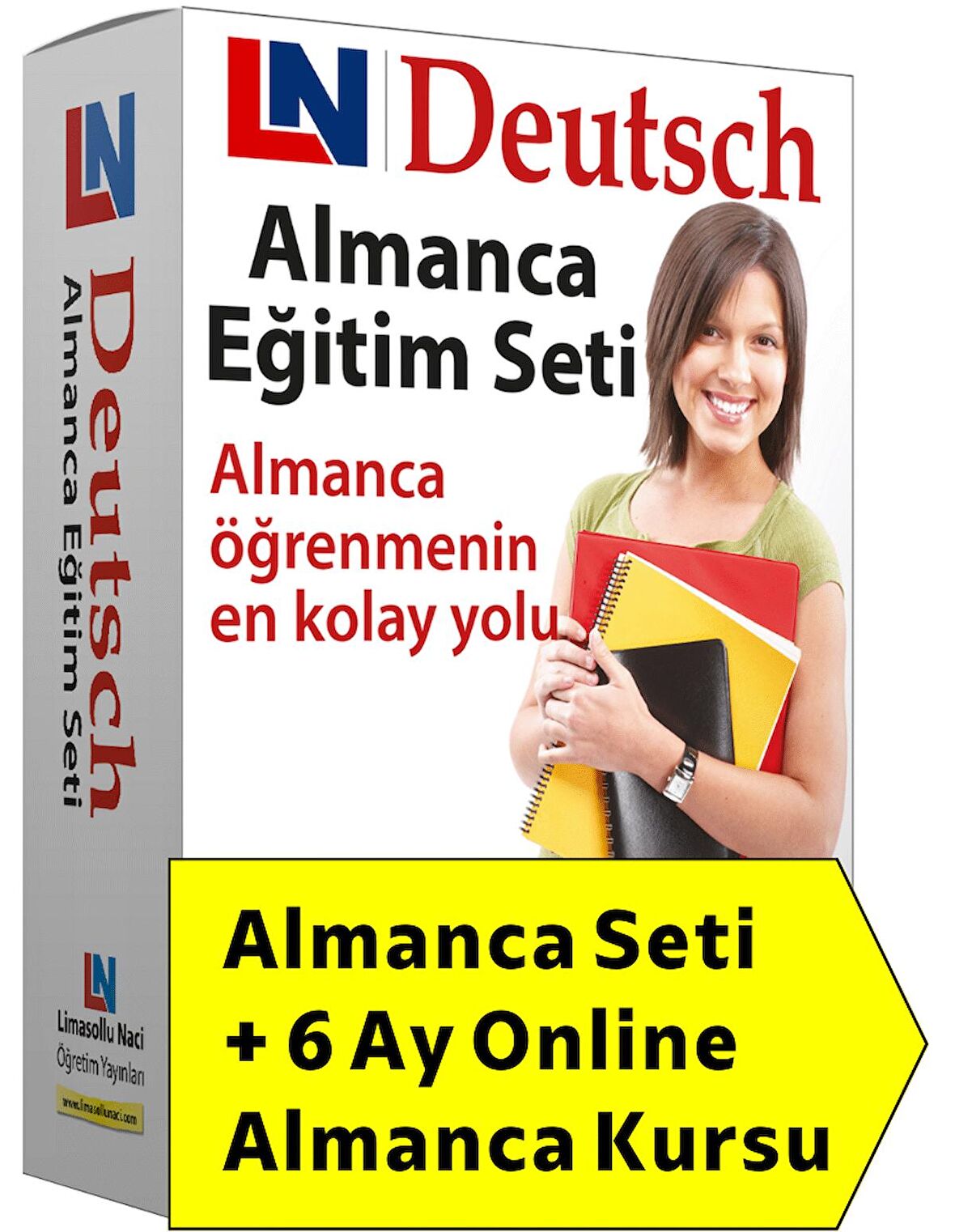 Komple Almanca Eğitim Seti + Online Almanca Kursu ve Kolay Gramer Öğrenme Kitabı